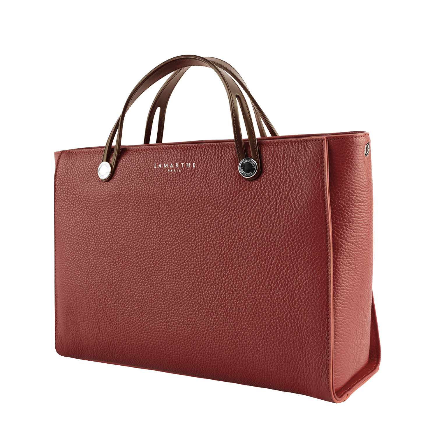 Lamarthe Fidèle Handtasche Rostrot Vollleder