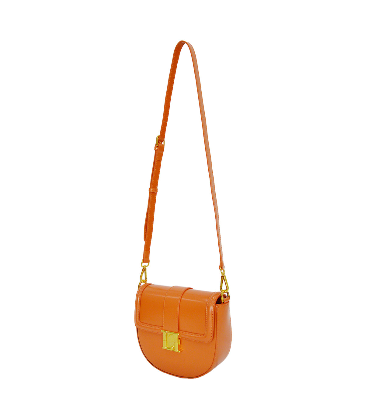 Lamarthe Bella Umhängetasche Orange Spaltleder
