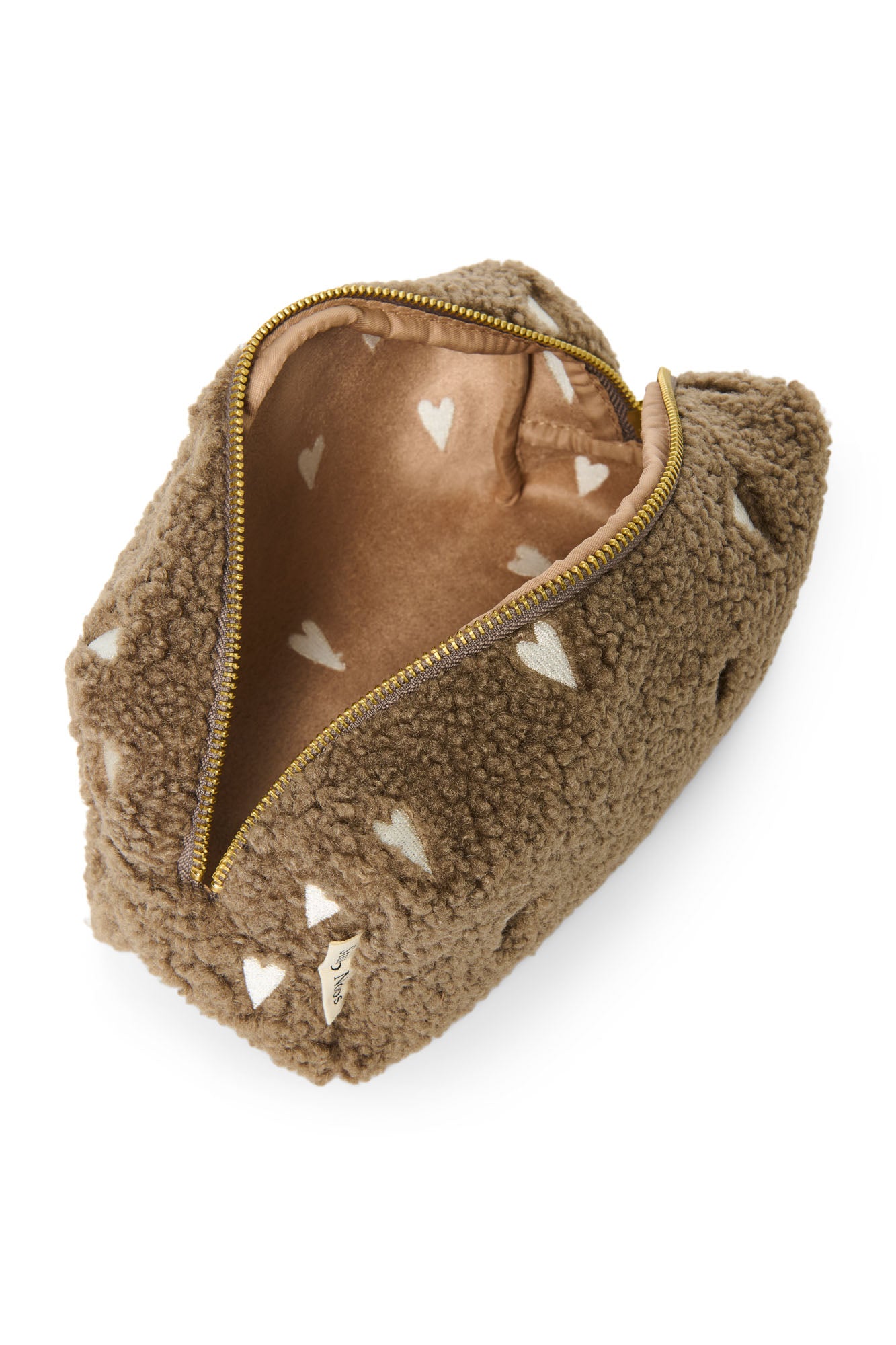 Studio Noos Classic Teddy Geschenkset Brown Hearts Tasche