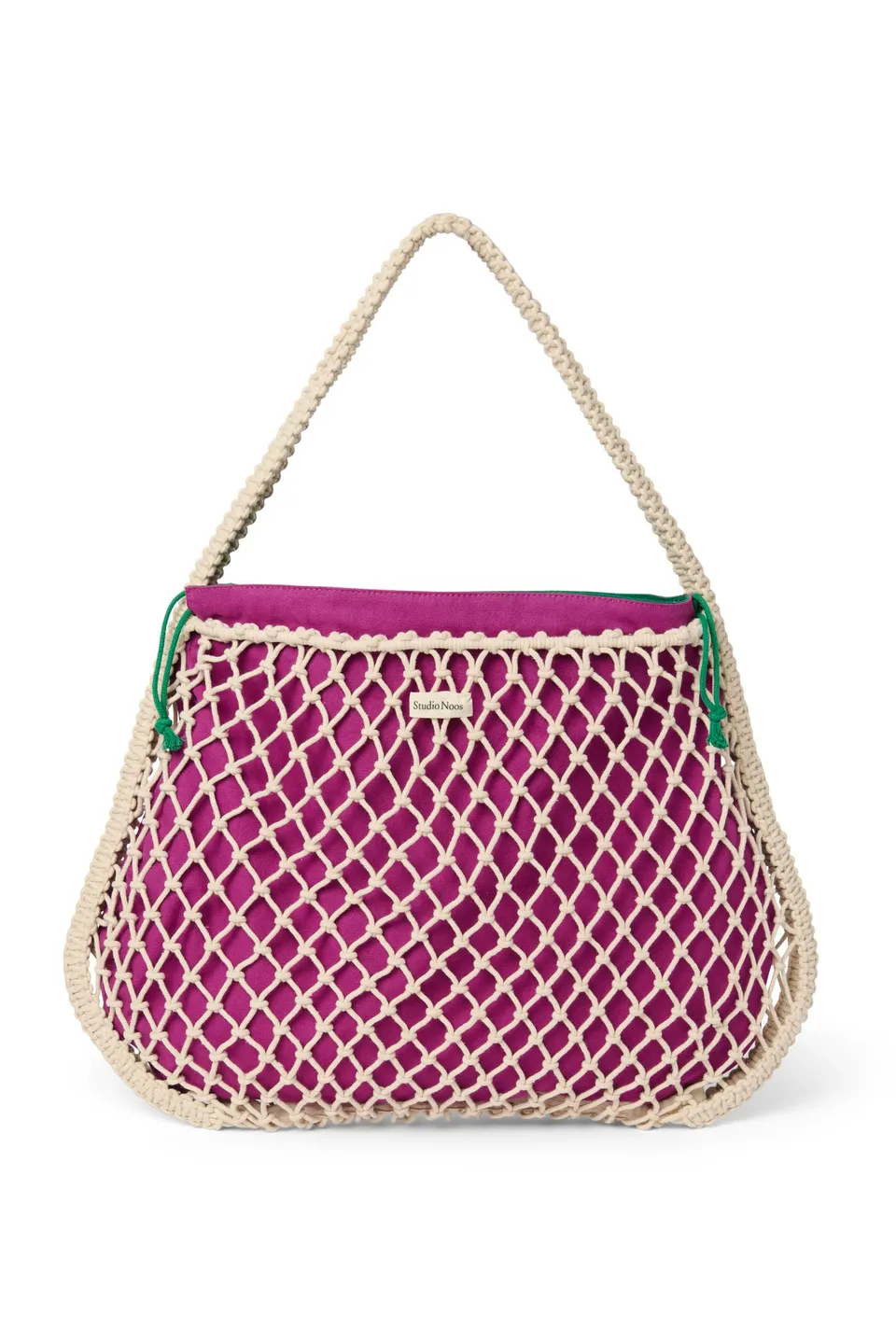 Studio Noos Macrame Mom Bag Einsatz Lila-Grün