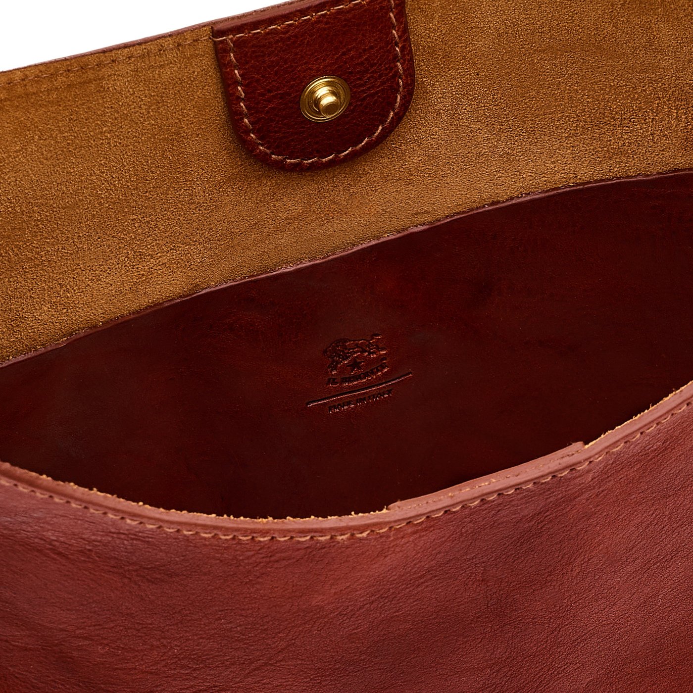 Il Bisonte Le Laudi Schultertasche Seppia Vollleder