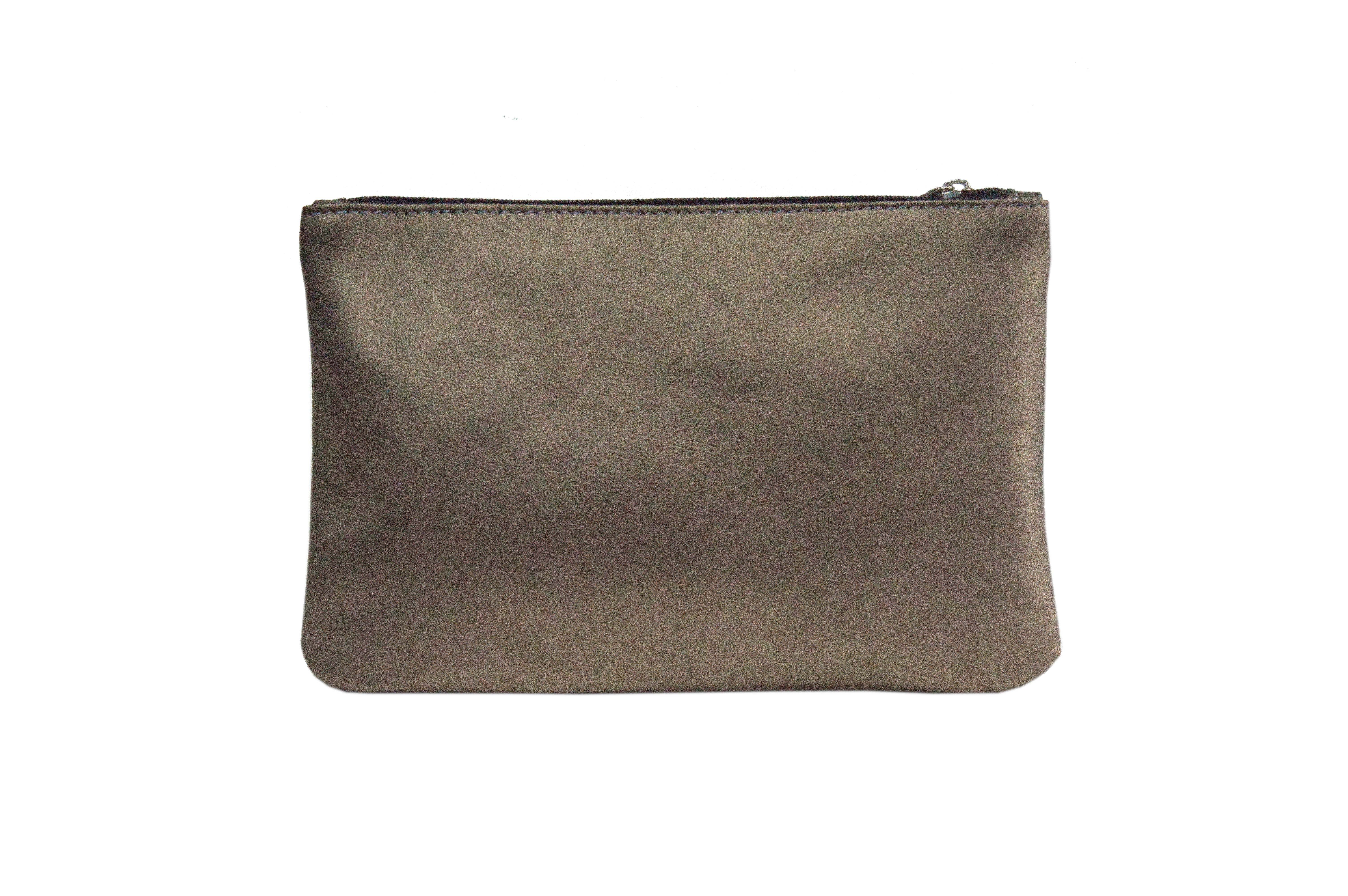 Lamarthe Rive RIV103 Pochette Metallic Grey Leder