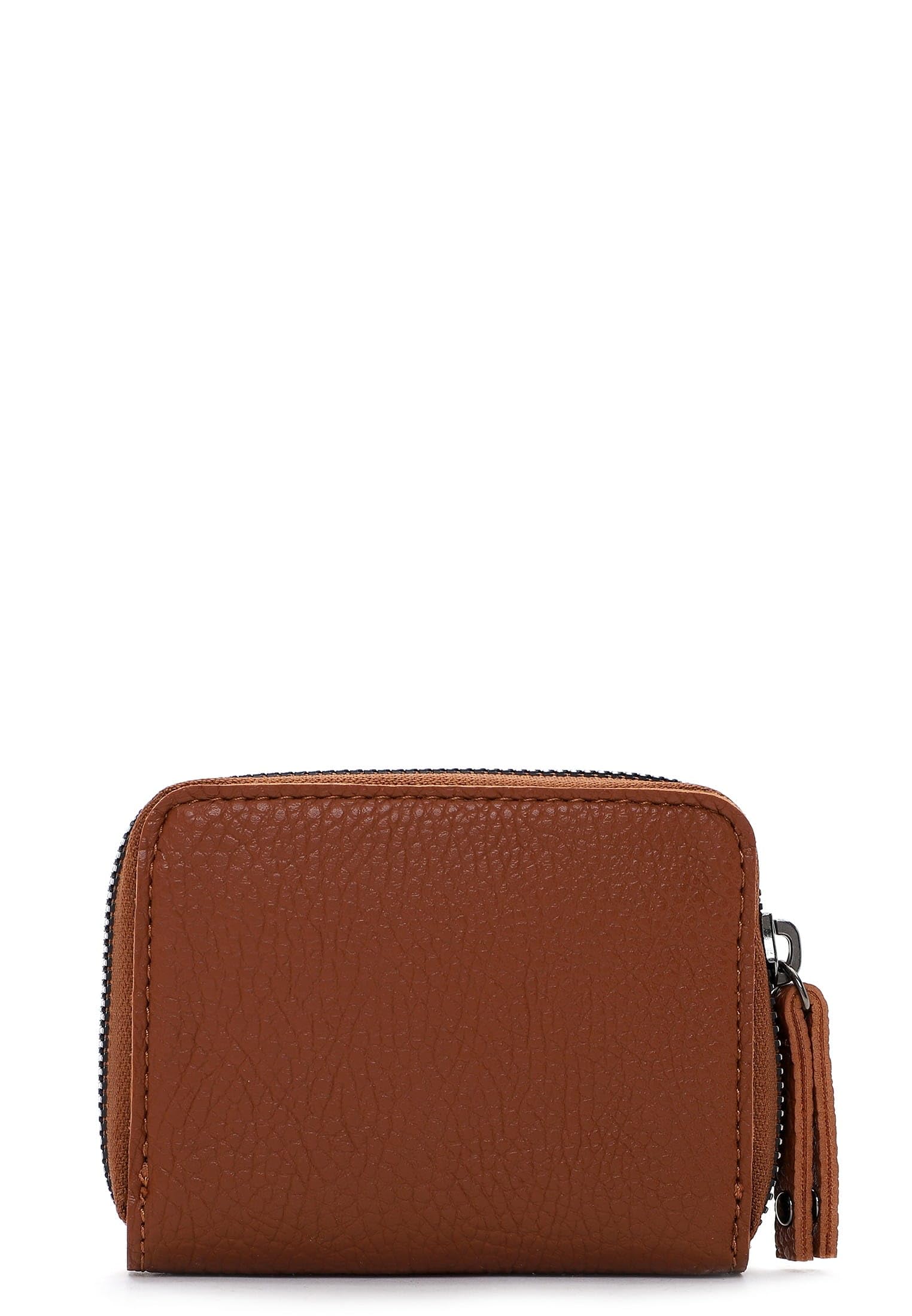 SURI FREY Gitty Zip Around Wallet Mini Darkcognac 10cm