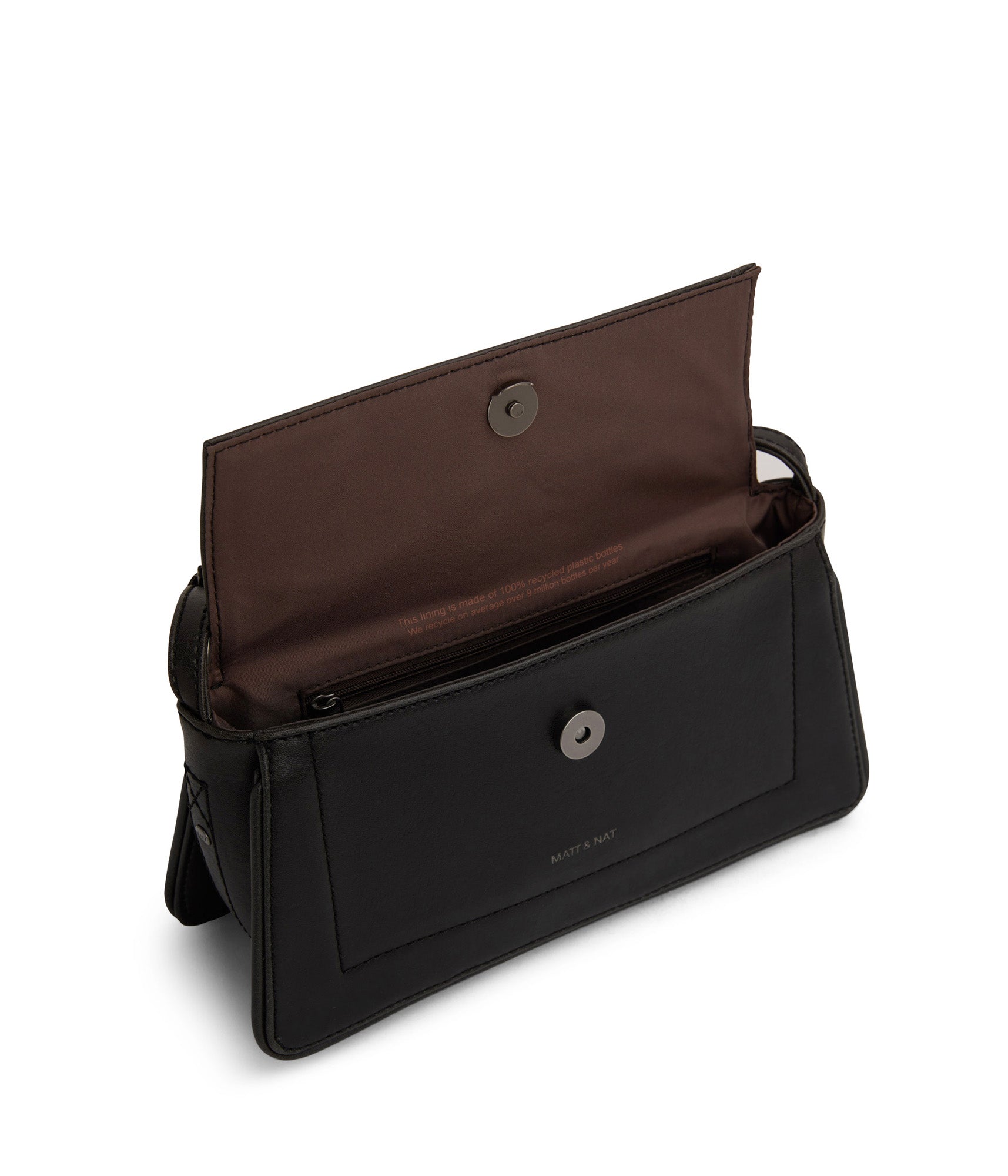Matt & Nat Vintage Tal Umhängetasche Schwarz vegan