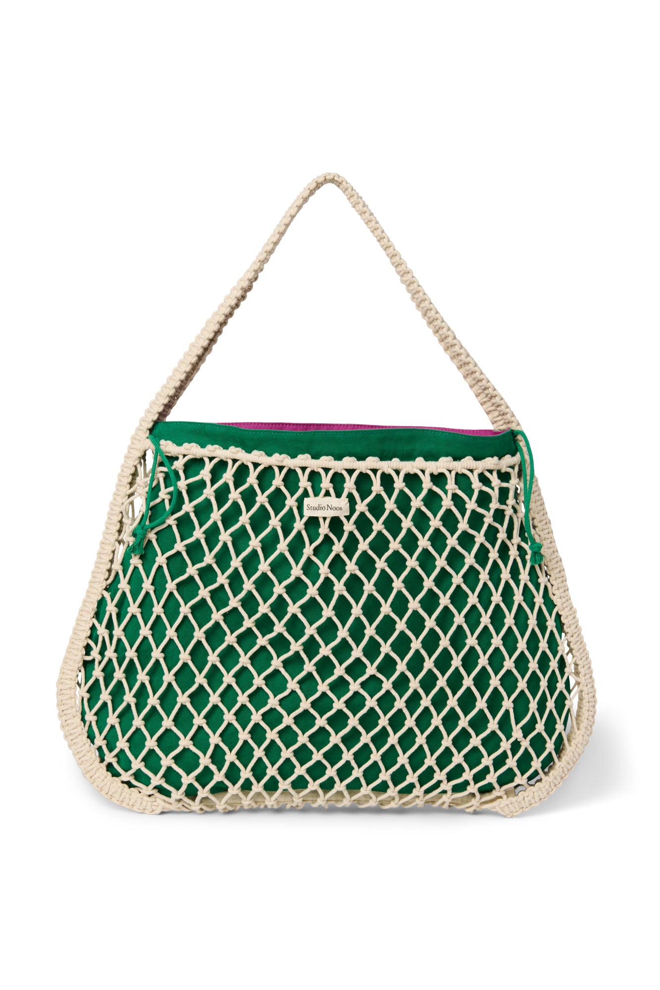 Studio Noos Macrame Mom Bag Einsatz Lila-Grün