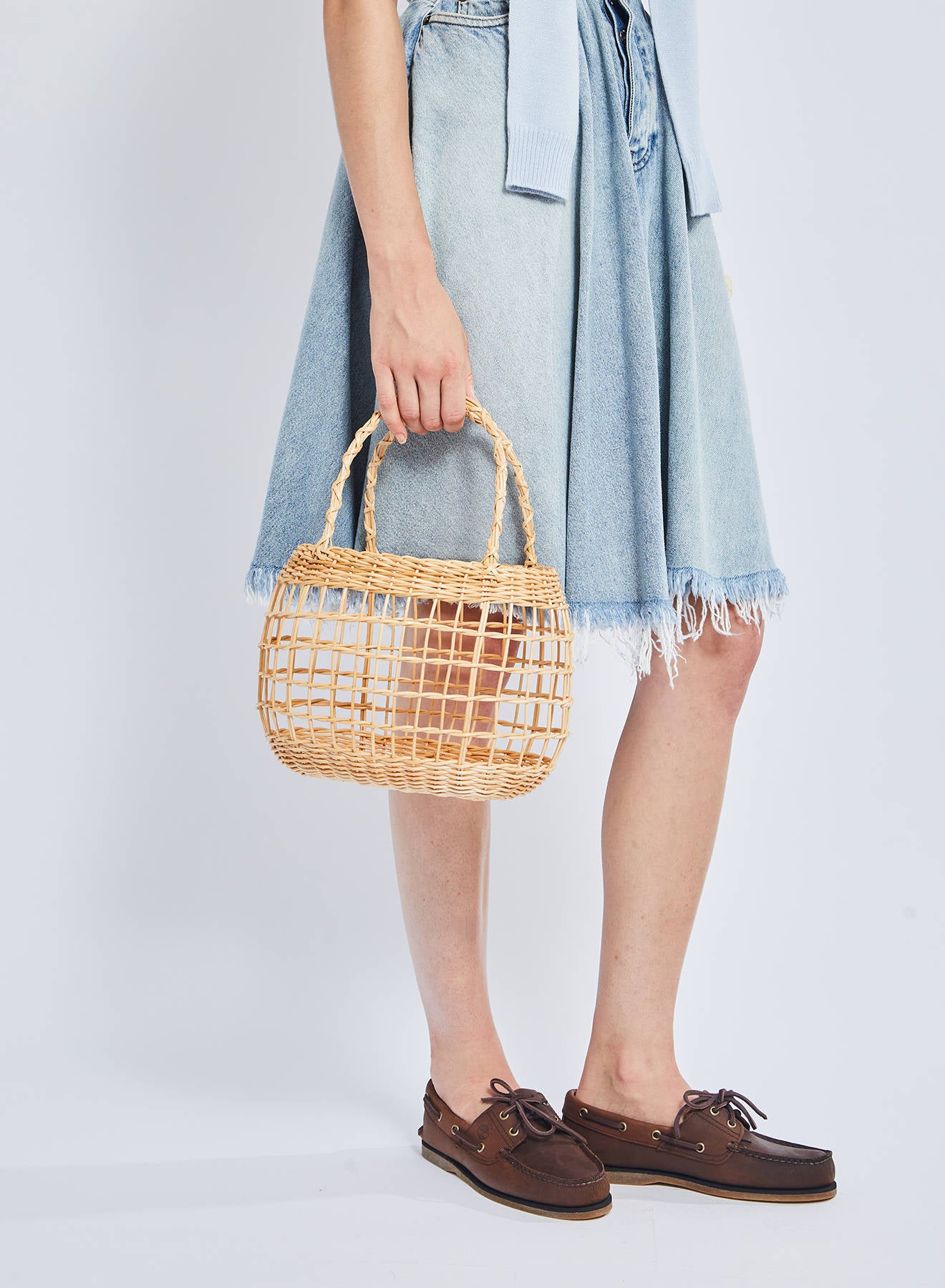 Maria la Rosa Wapiti Basket Korbtasche Natur Stroh