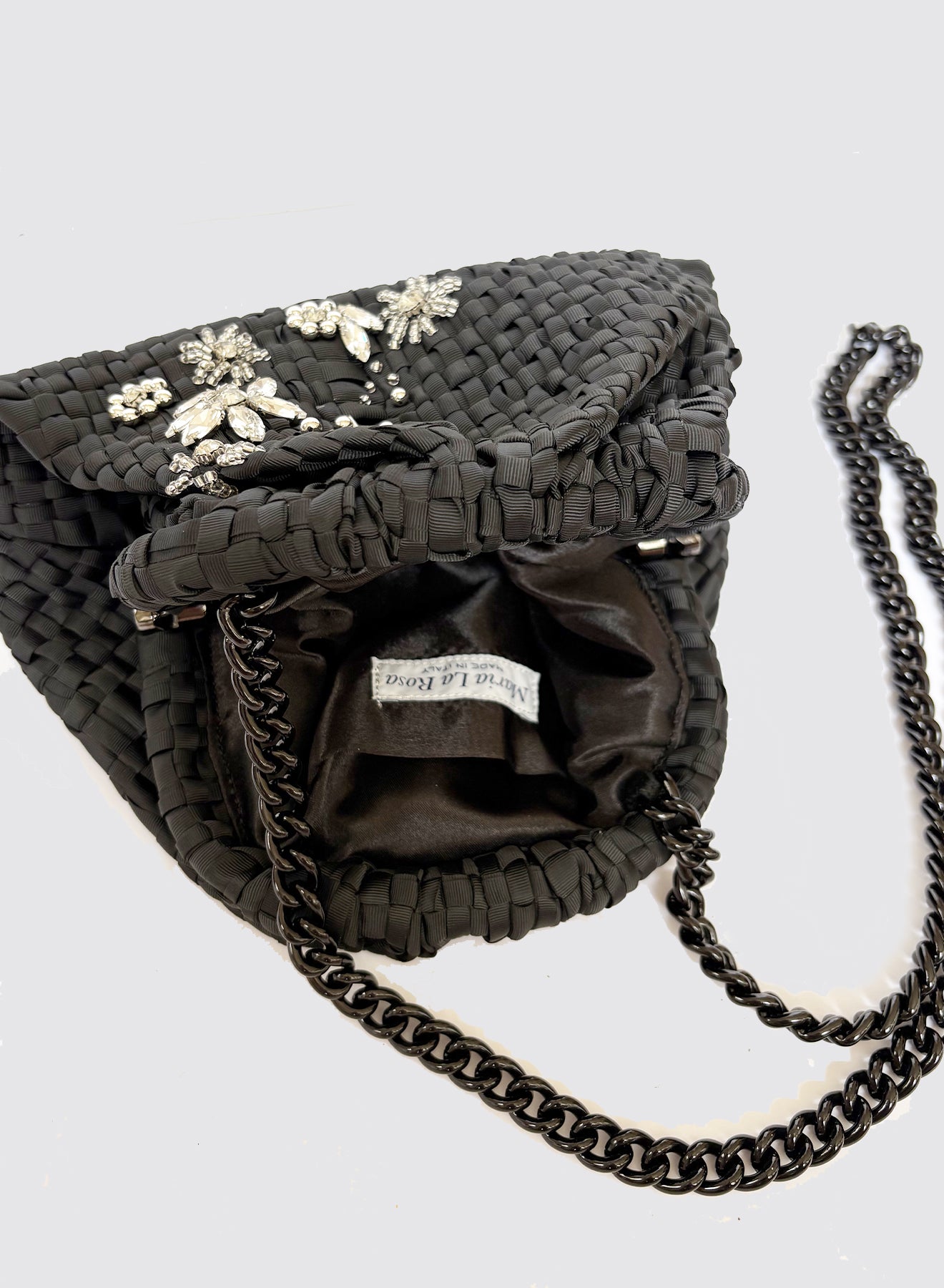 Maria la Rosa Precious WBS25.4 Mini Clutch Ghiaccio