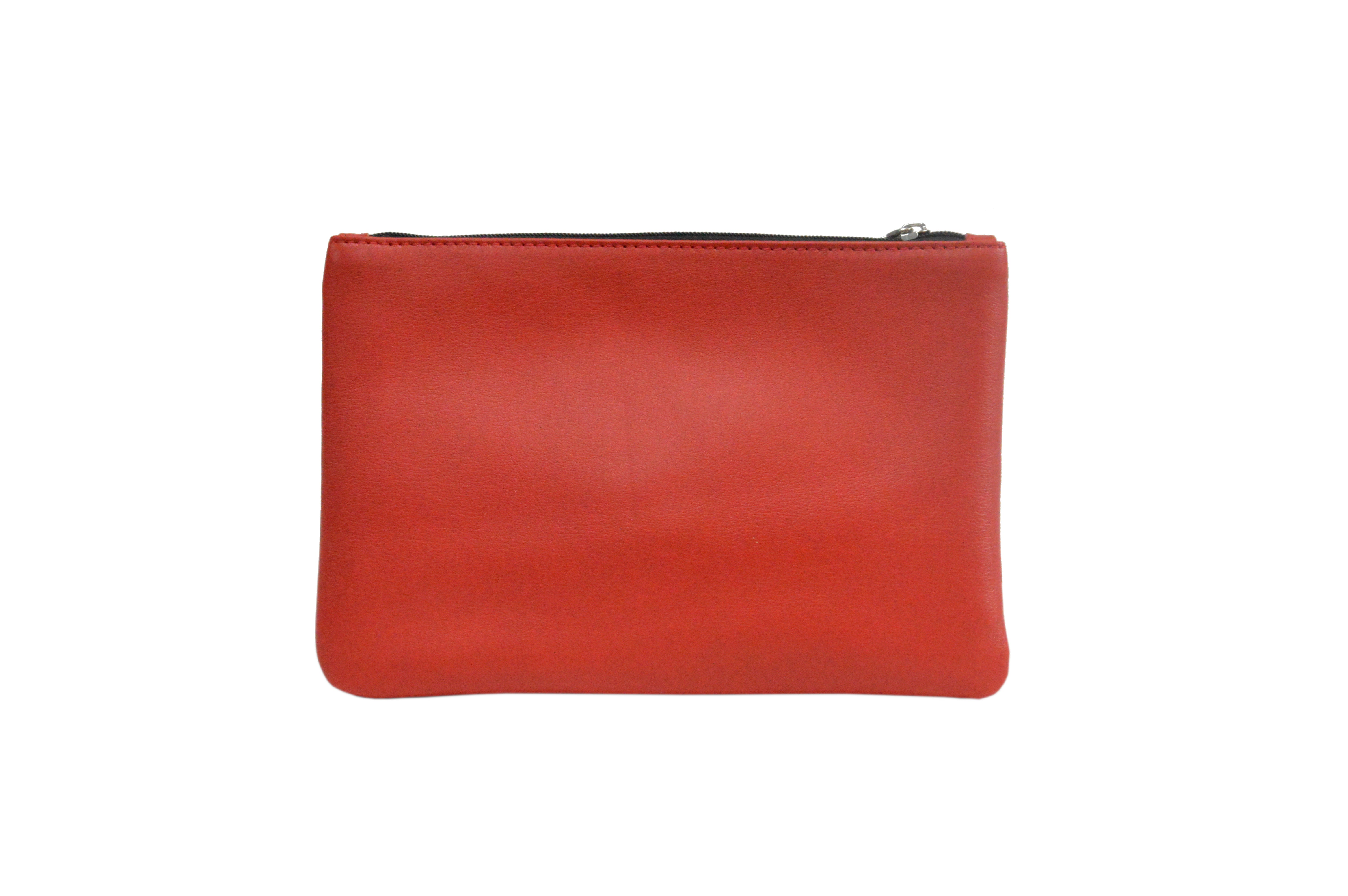 Lamarthe Rive RIV103 Pochette Leder Rot Reiverschluss
