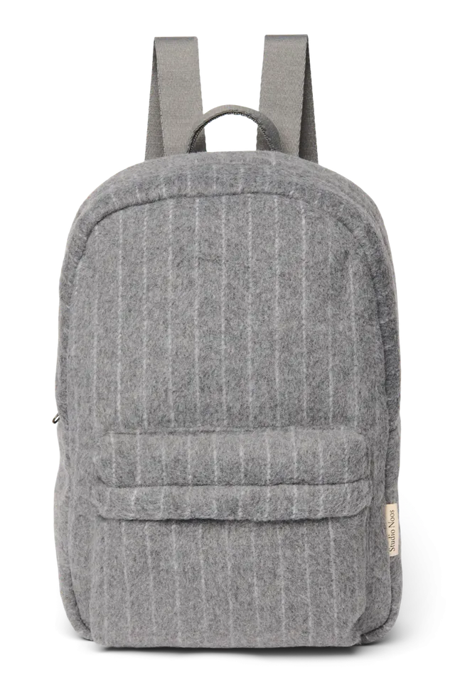 Studio Noos Flannel Chalkstripe Midi Rucksack Hellgrau