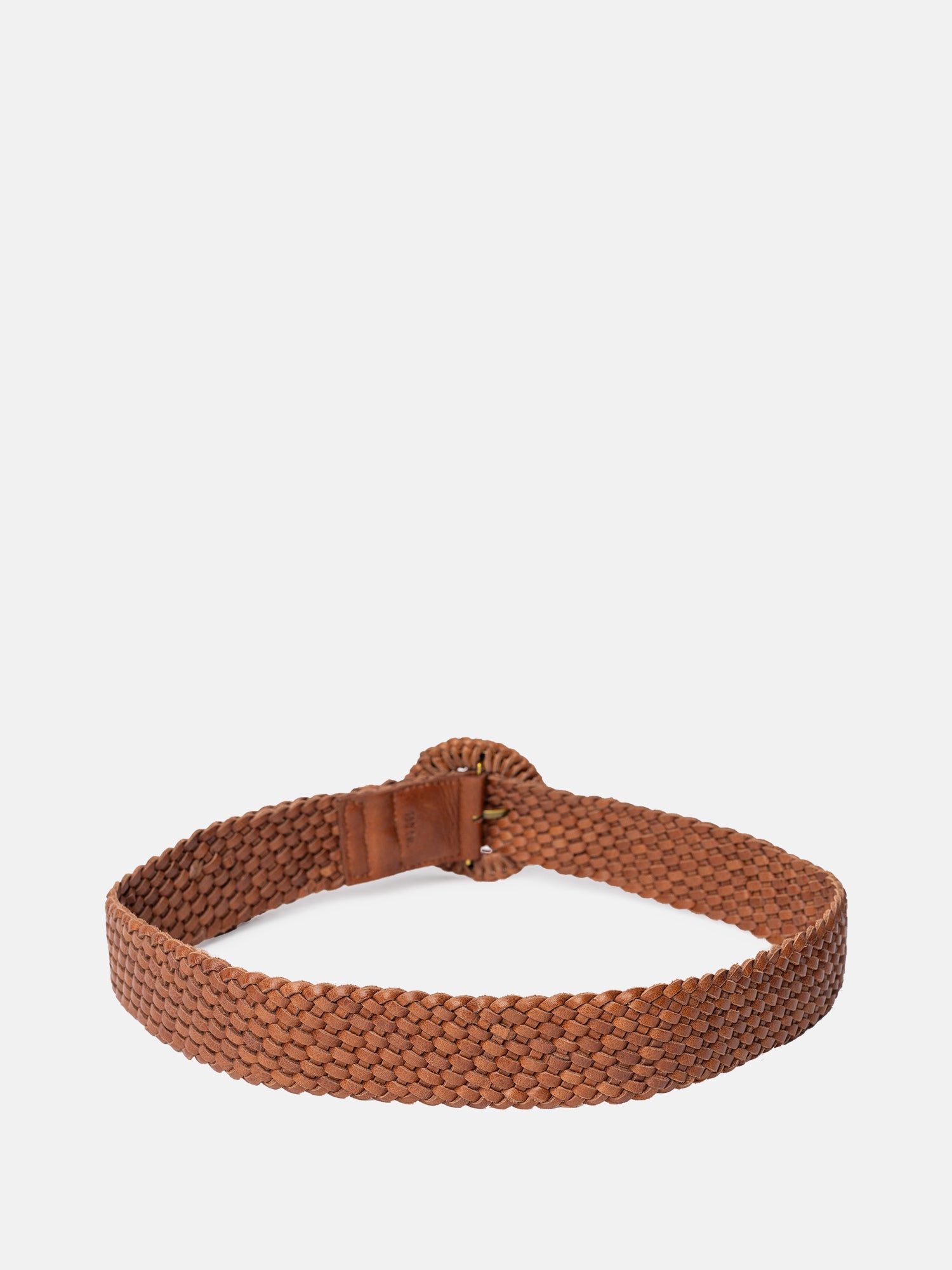 RE:DESIGNED Henley Gürtel Walnut Flechtleder 5 cm