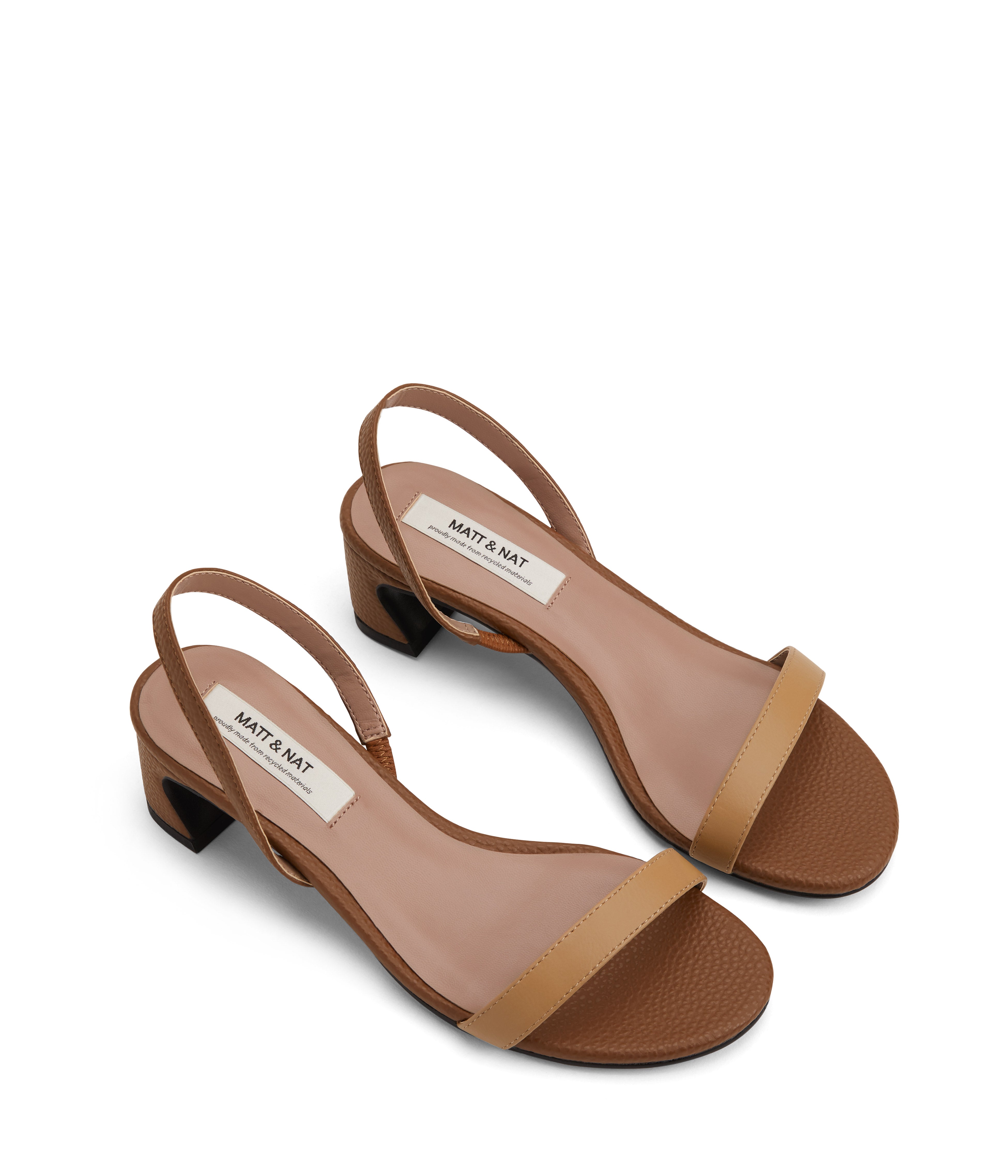 Matt & Nat Pepita Sandale Schwarz 38 Absatz vegan