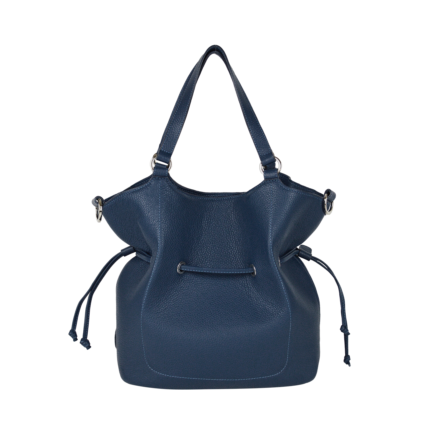 Lamarthe Paris M Handtasche Navy Vollleder
