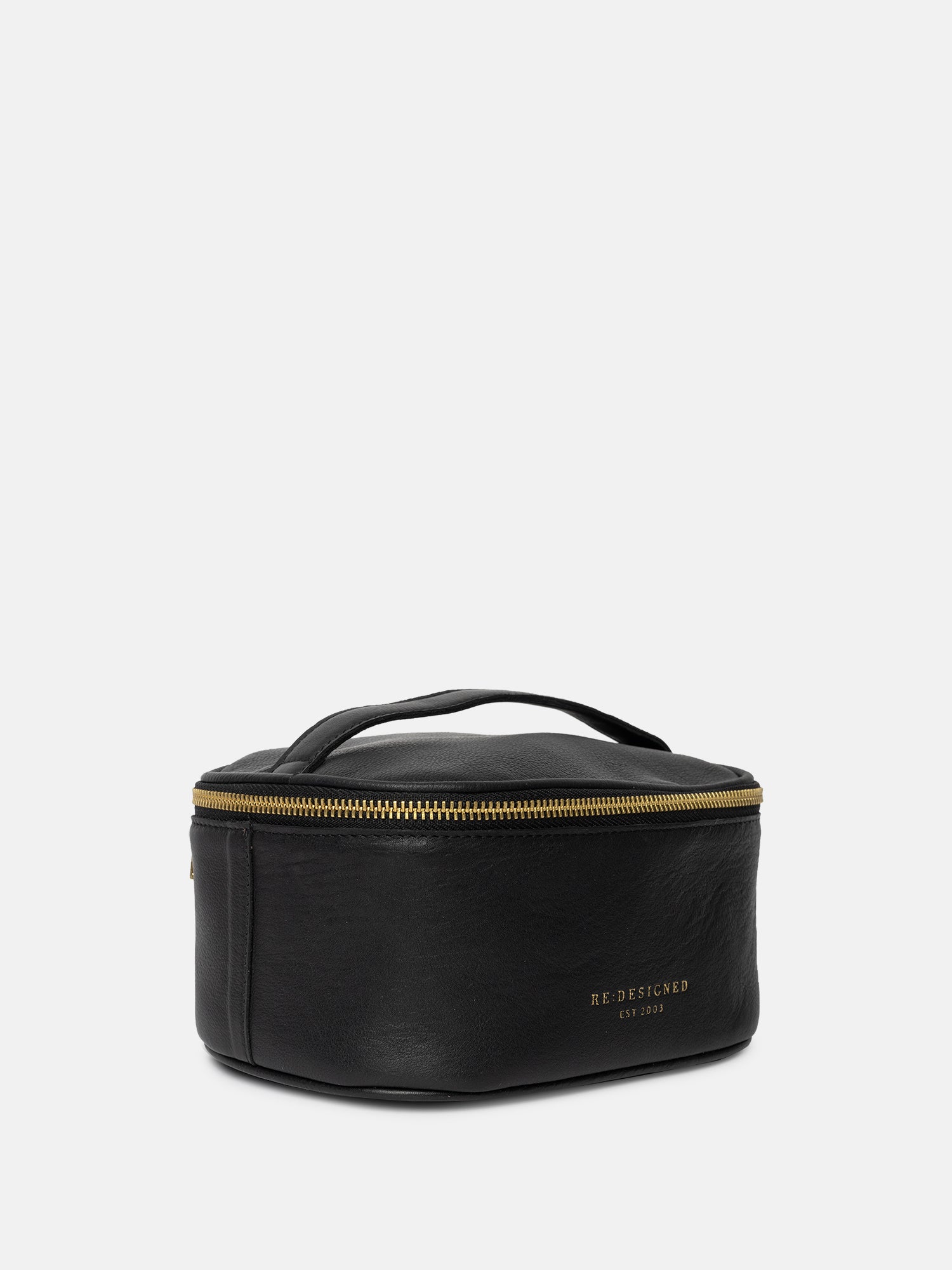 RE:DESIGNED Helga Small Kulturtasche Schwarz Vollleder