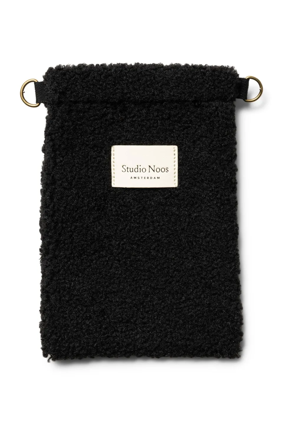 Studio Noos Teddy Phone Bag Schwarz Handytasche 15x21