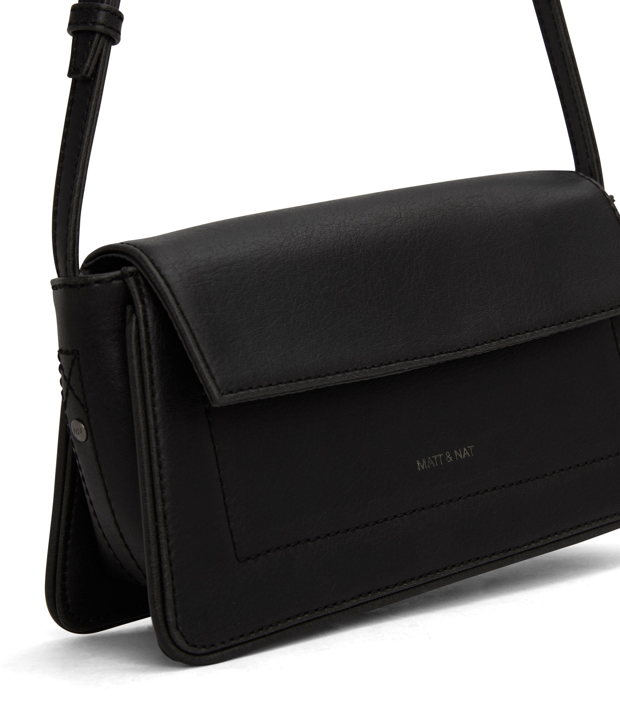 Matt & Nat Vintage Tal Umhängetasche Schwarz vegan