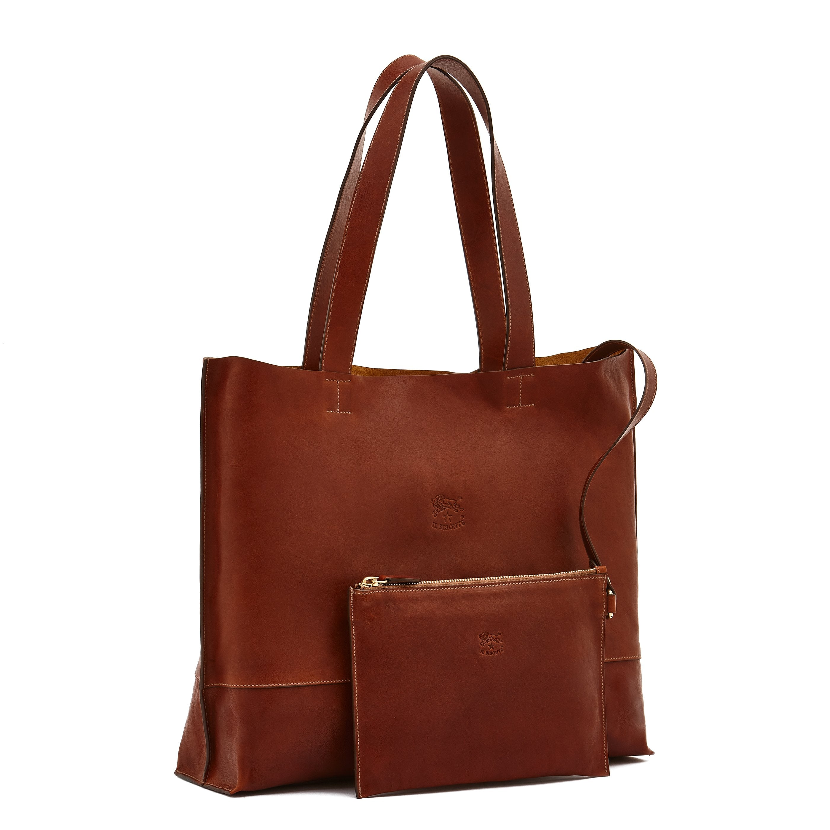 Il Bisonte Talamone Handtasche Damen seppia Vollleder