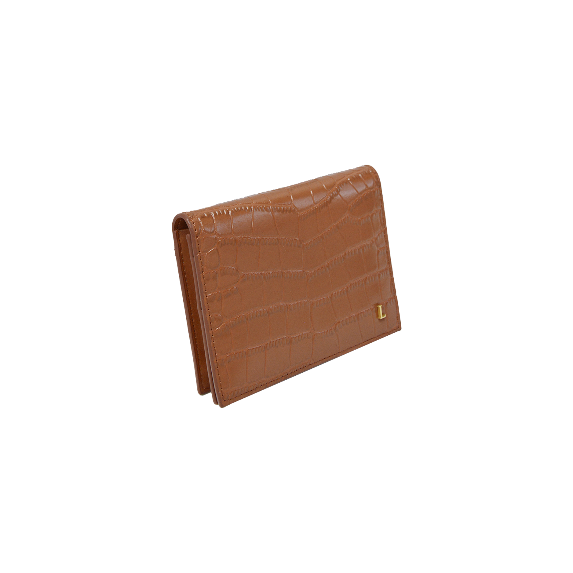 Lamarthe Saphir Kartenetui Cognac Spaltleder