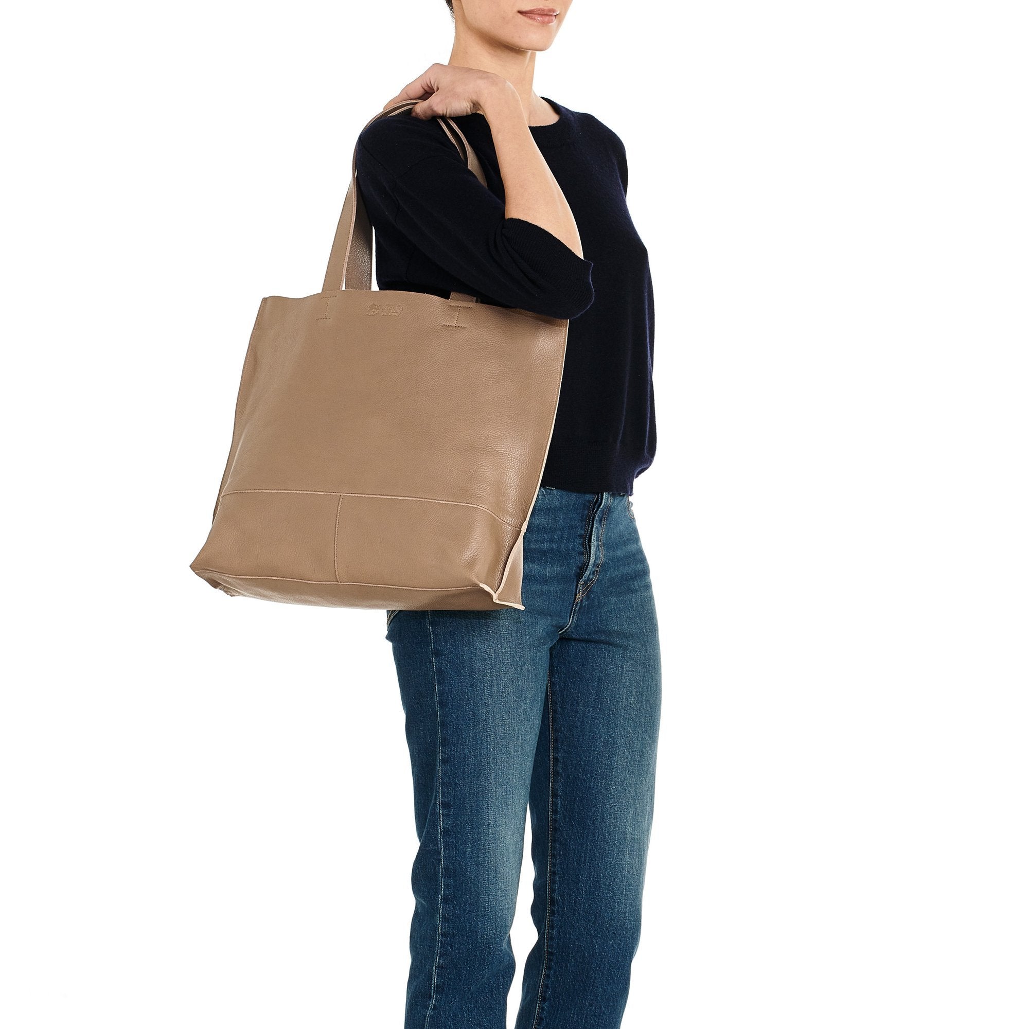 Il Bisonte Talamone Shopper tortora Vollleder