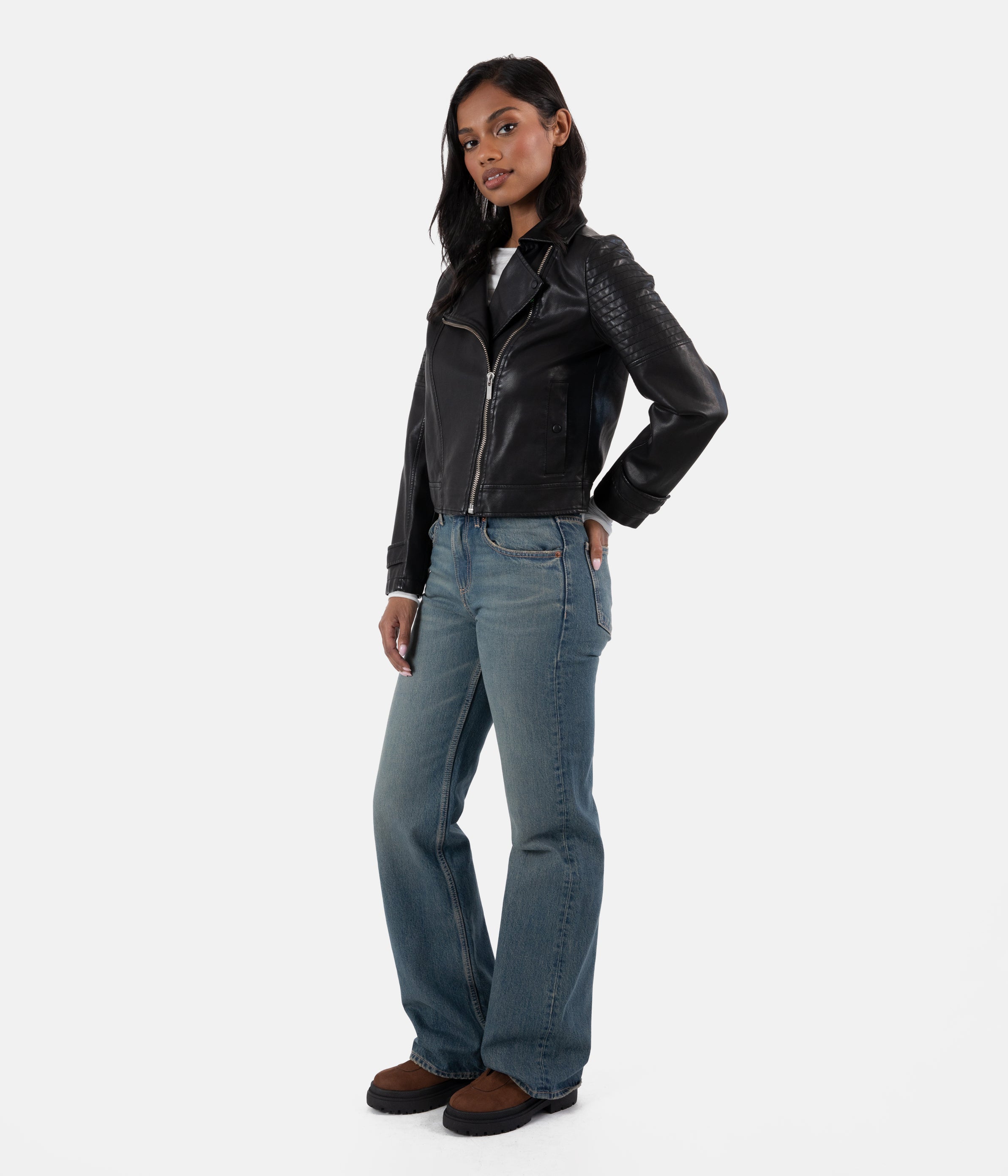 Matt & Nat Savina Bikerjacke Schwarz vegan