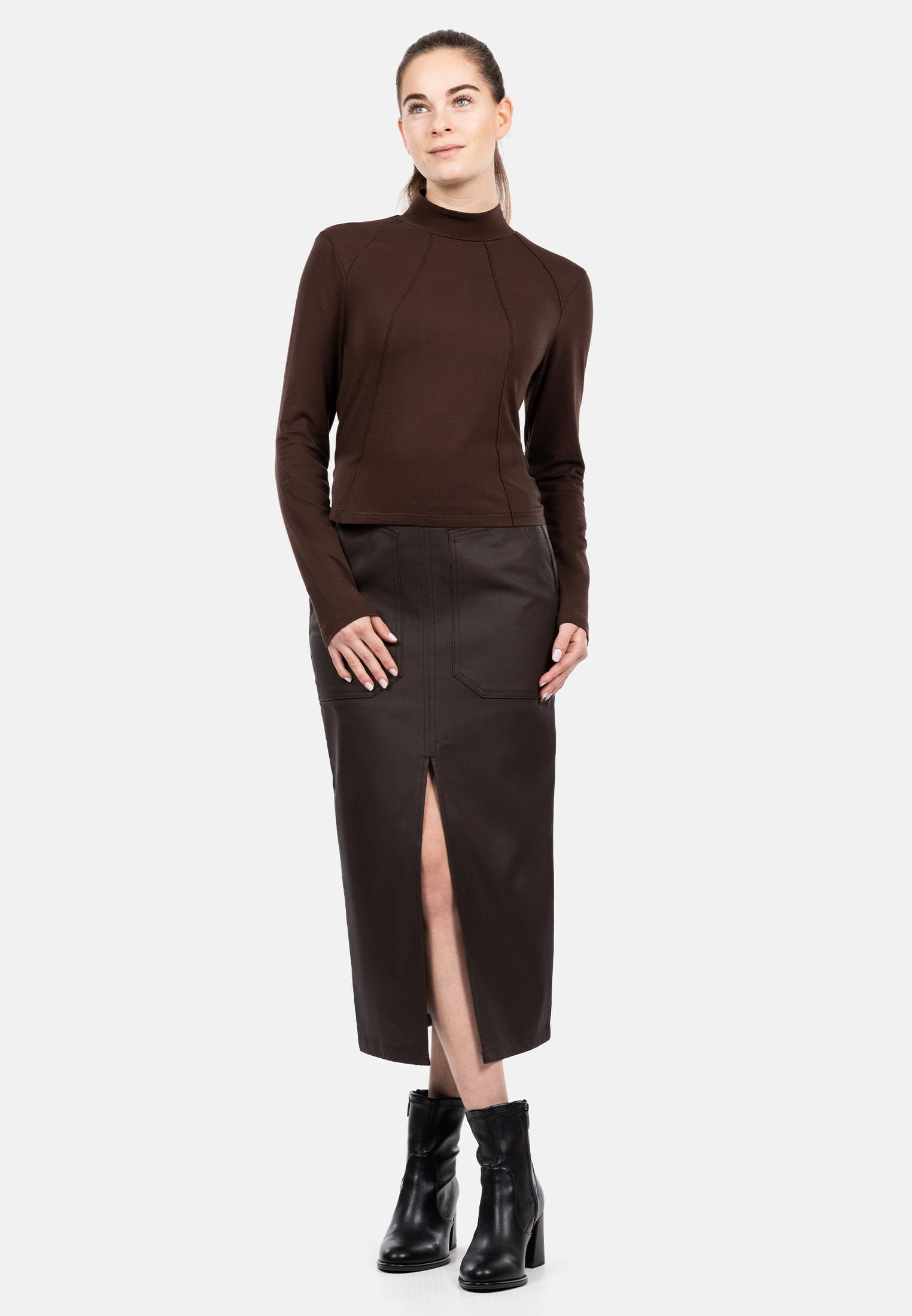 SURI FREY SFY Freyday SW10068 Longsleeve XS dunkelbraun