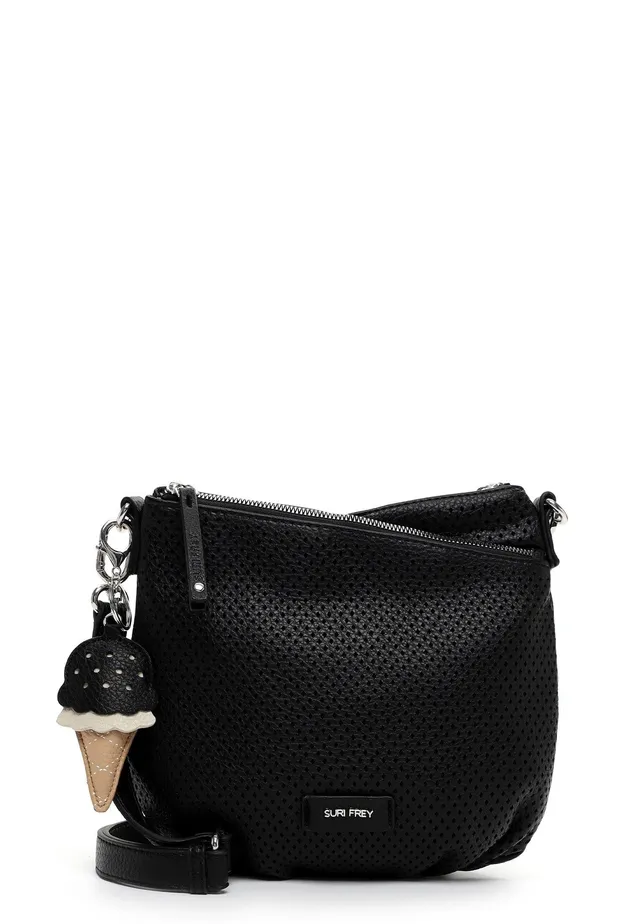 SURI FREY Cilly Crossover Bag Umhängetasche schwarz 2-Fach