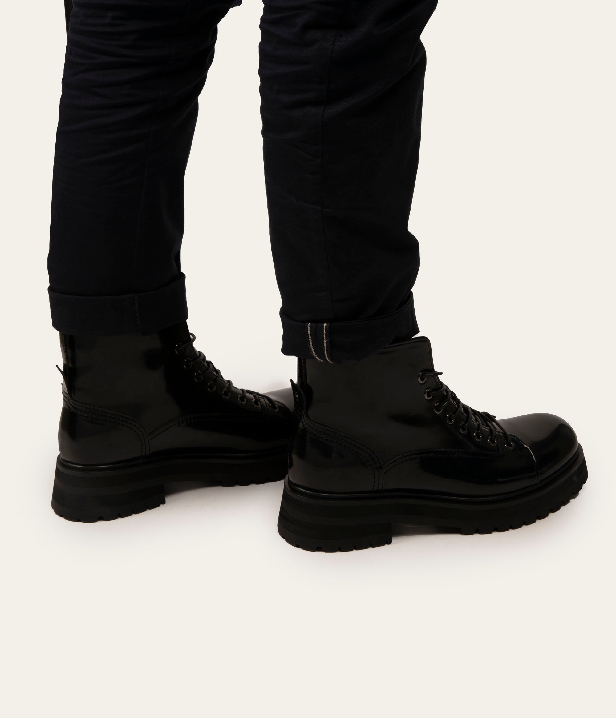 Matt & Nat Cheah Boots Schwarz Herren Schnürer vegan