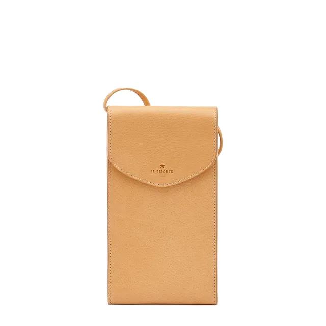 Il Bisonte Bigallo Handytasche Natur Leder Umhängeriemen