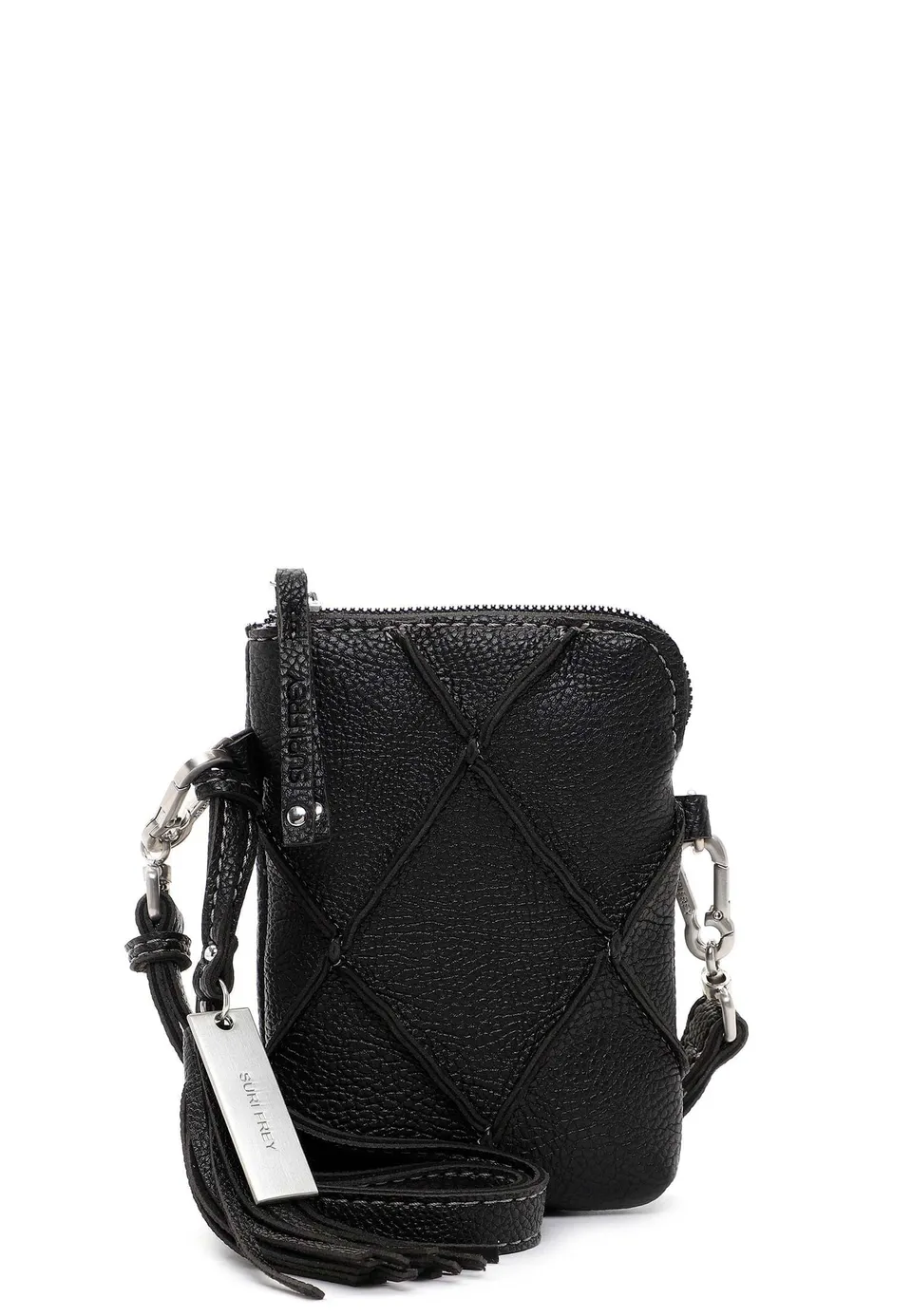 SURI FREY Lilly Handyetui Black Rautenmuster