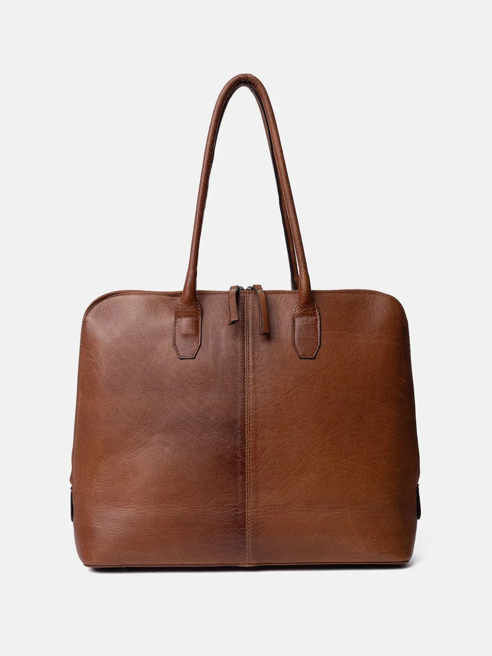 RE:DESIGNED Silje Big Schultertasche Walnut Rindsleder