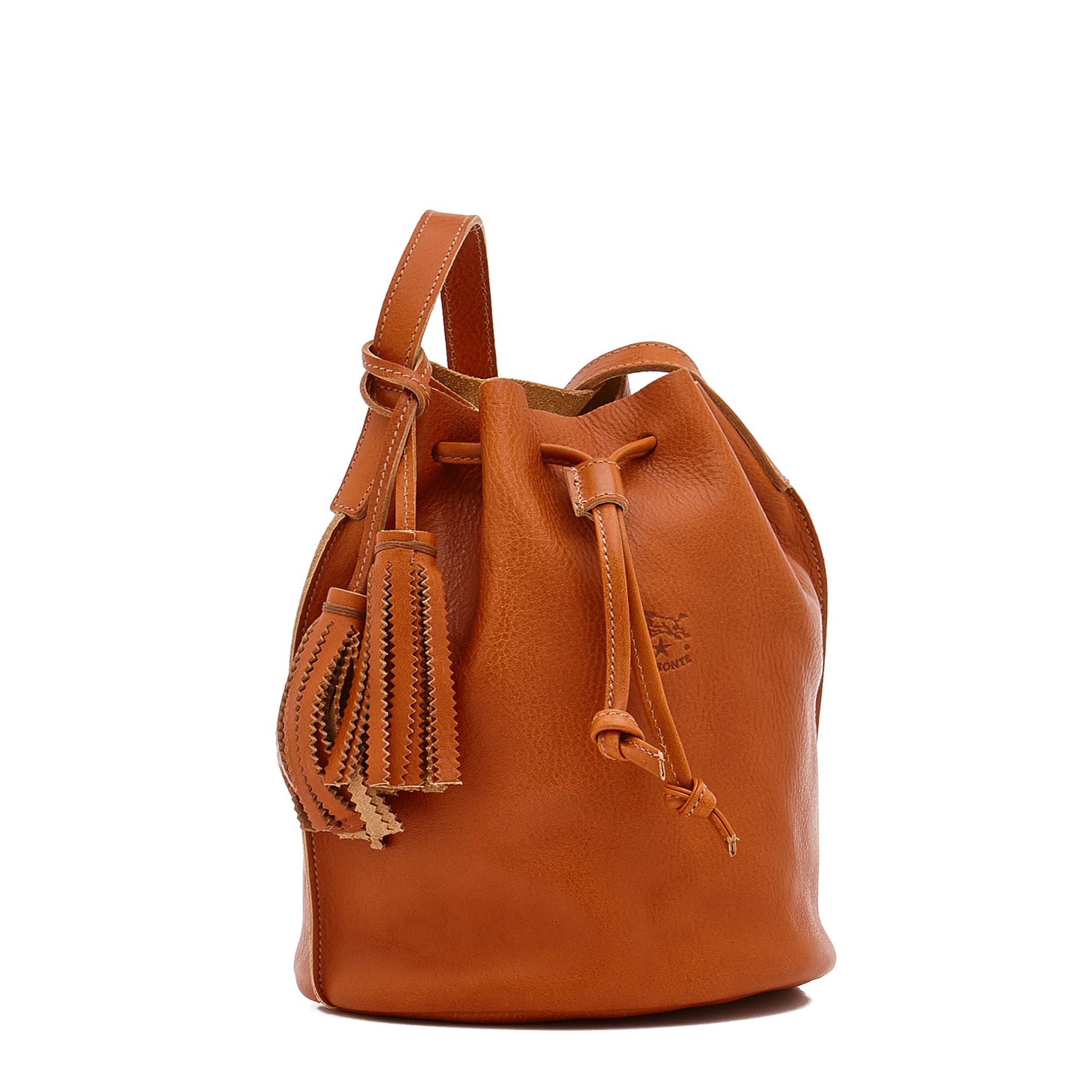 Il Bisonte Silvia Beuteltasche Karamell Vollleder