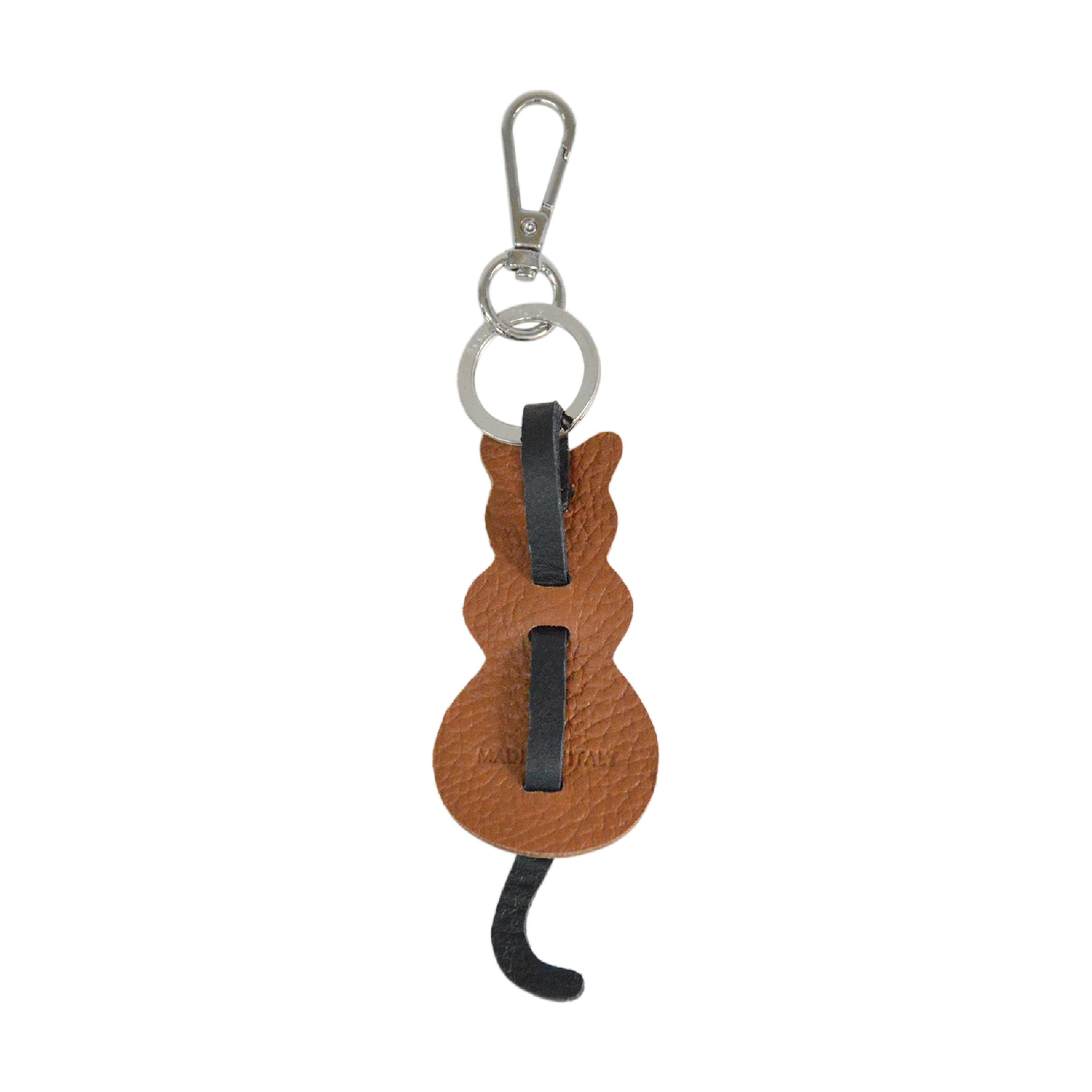 Lamarthe Cupidon Charms Schlüsselring Leder Cognac 8 cm