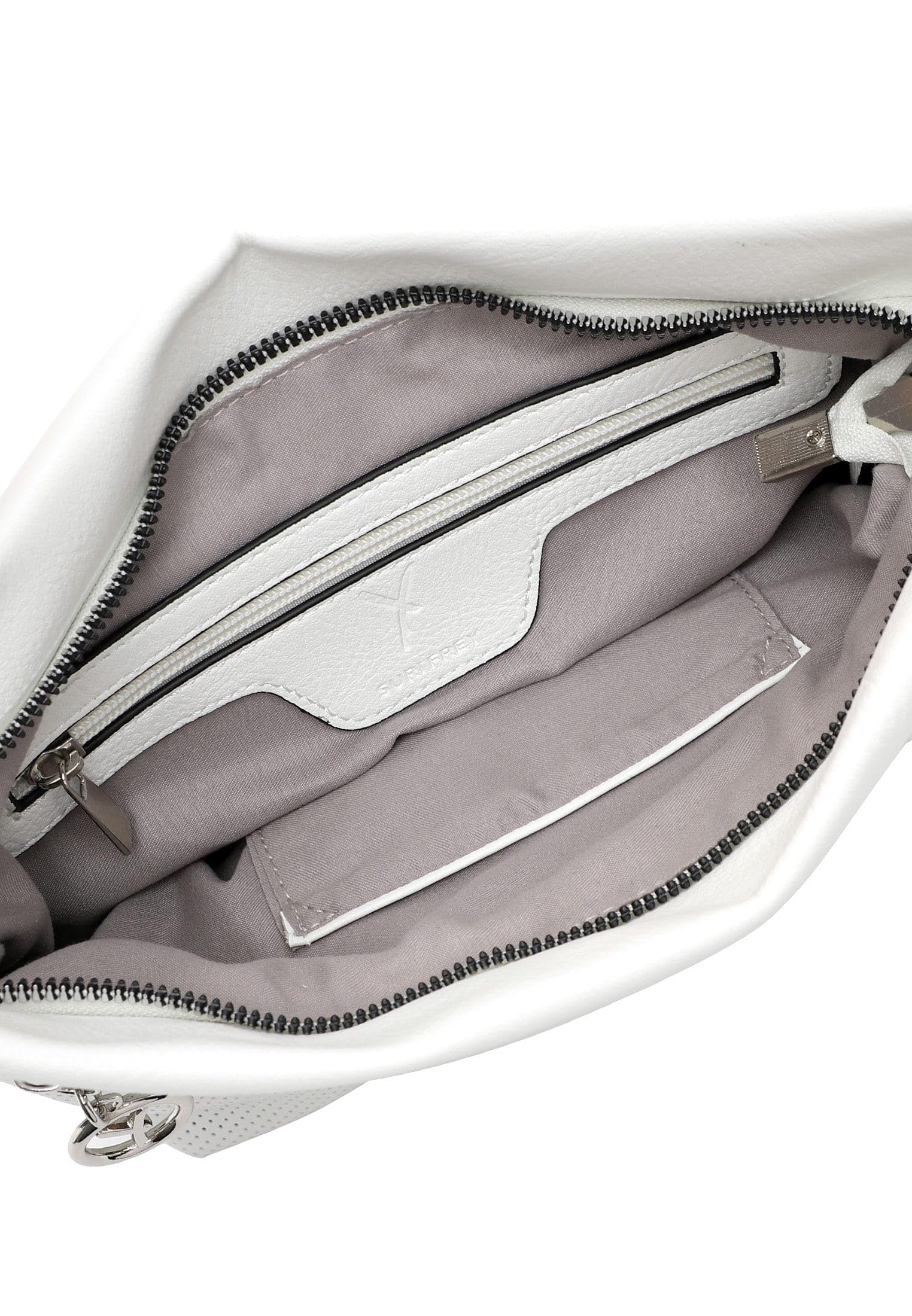 SURI FREY Patsy Crossover Bag Umhängetasche White Perforation