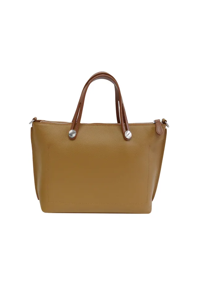 Lamarthe Fidèle Handtasche Leder Camel 36 cm Vollleder