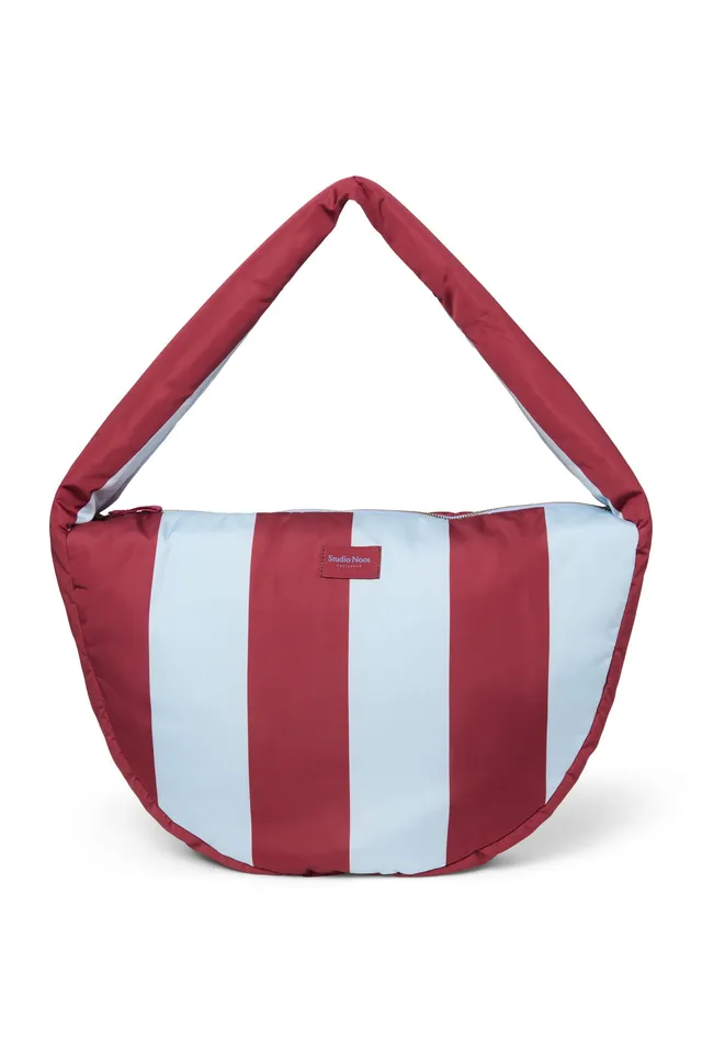Studio Noos Bold Stripe Cross Body Bag Bordeaux