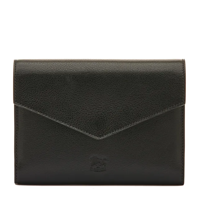 Il Bisonte Home Spielkartenetui Leder schwarz