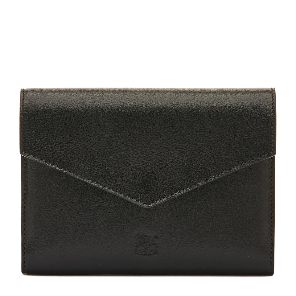 Il Bisonte Home Spielkartenetui Leder schwarz