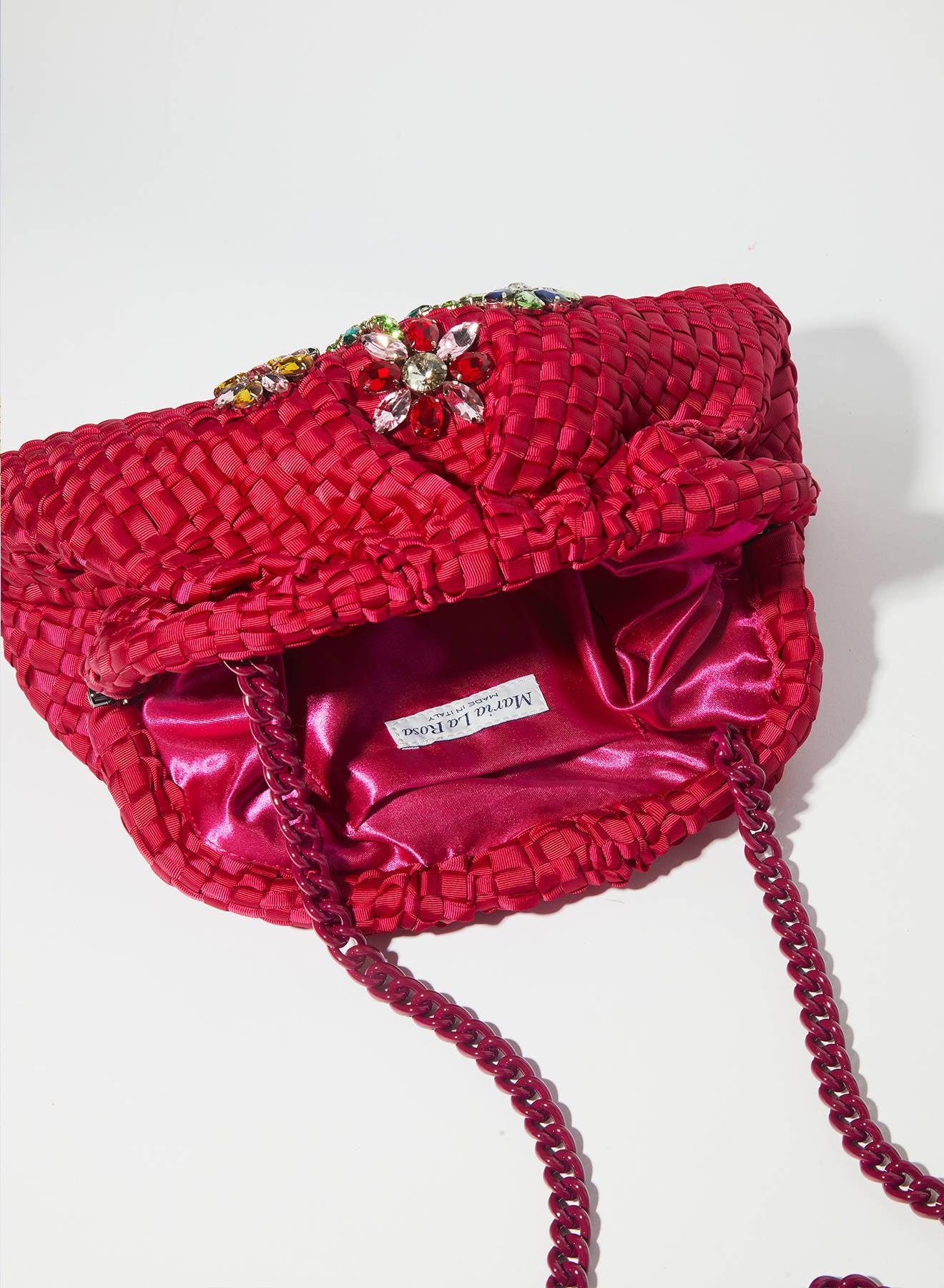 Maria la Rosa Petaline Game Bag Clutch Violet
