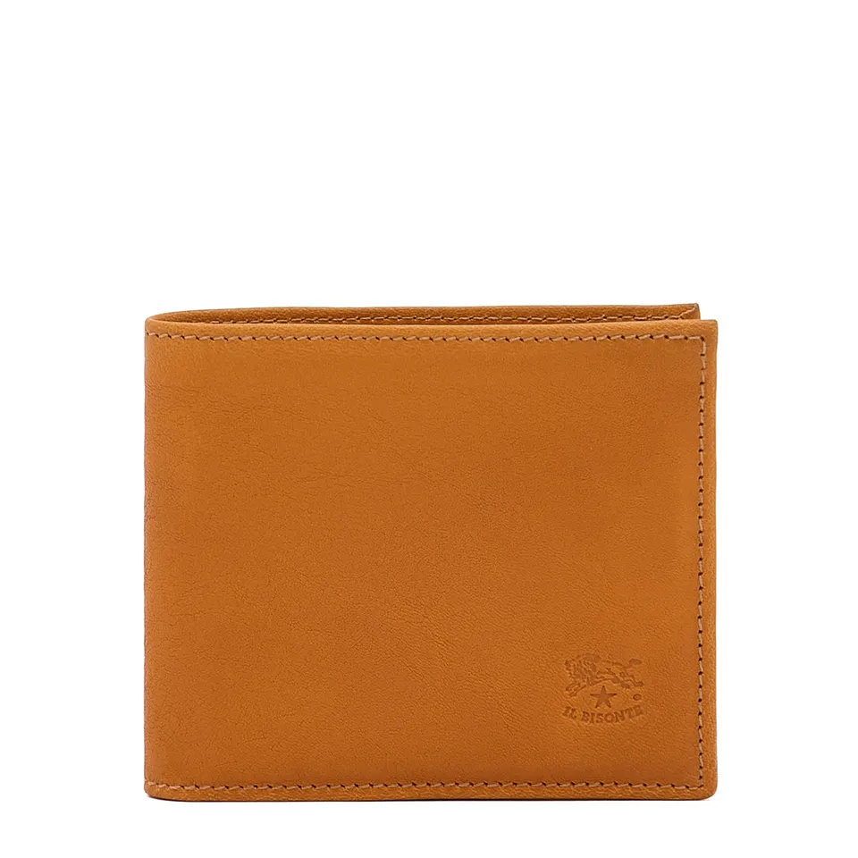 Il Bisonte Herren Geldbörse Natur Vollleder Bifold