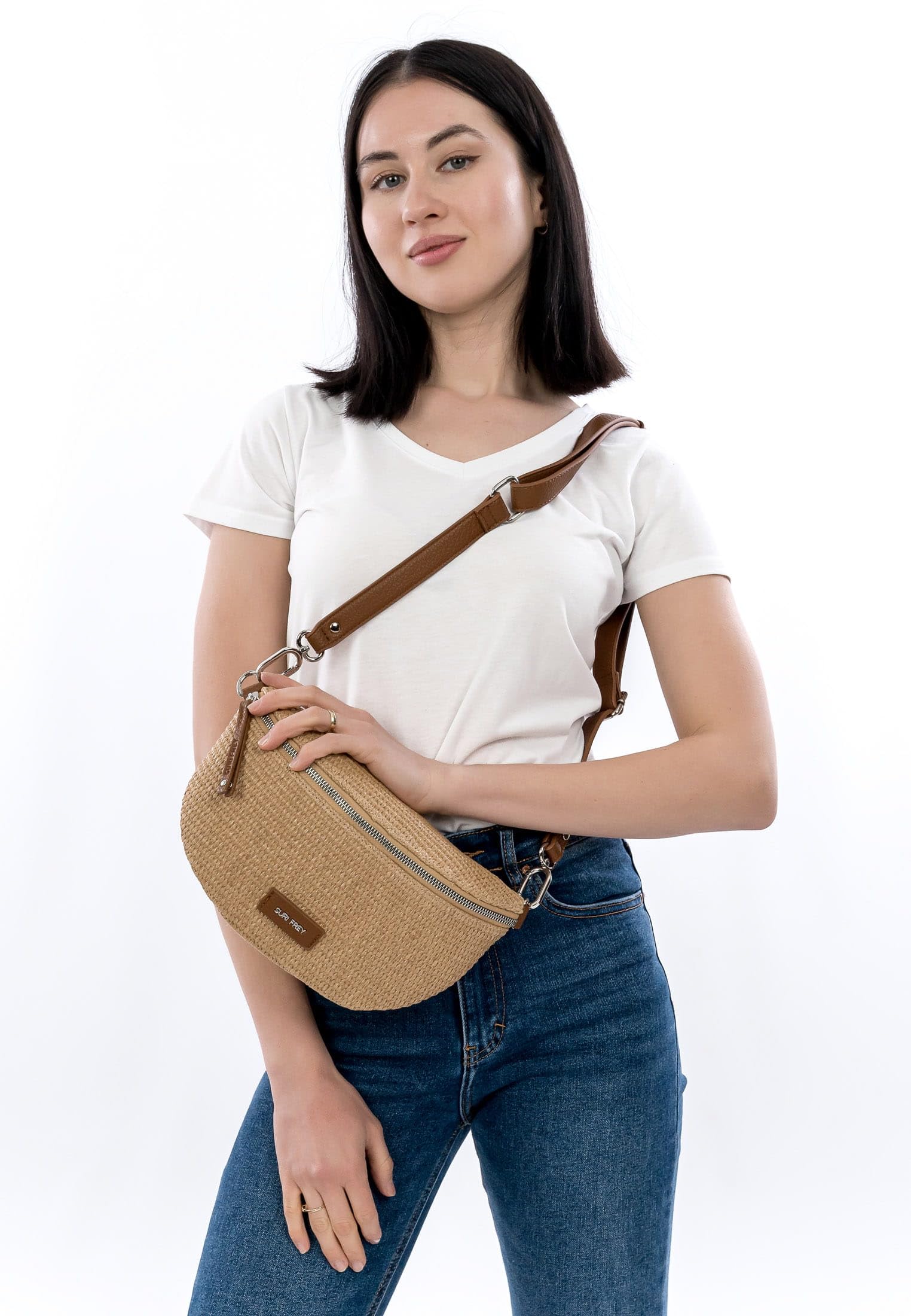 SURI FREY Cady Hand Bag Umhängetasche sand Baumwolle