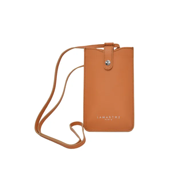 Lamarthe Ambre Handyhülle Leder orange
