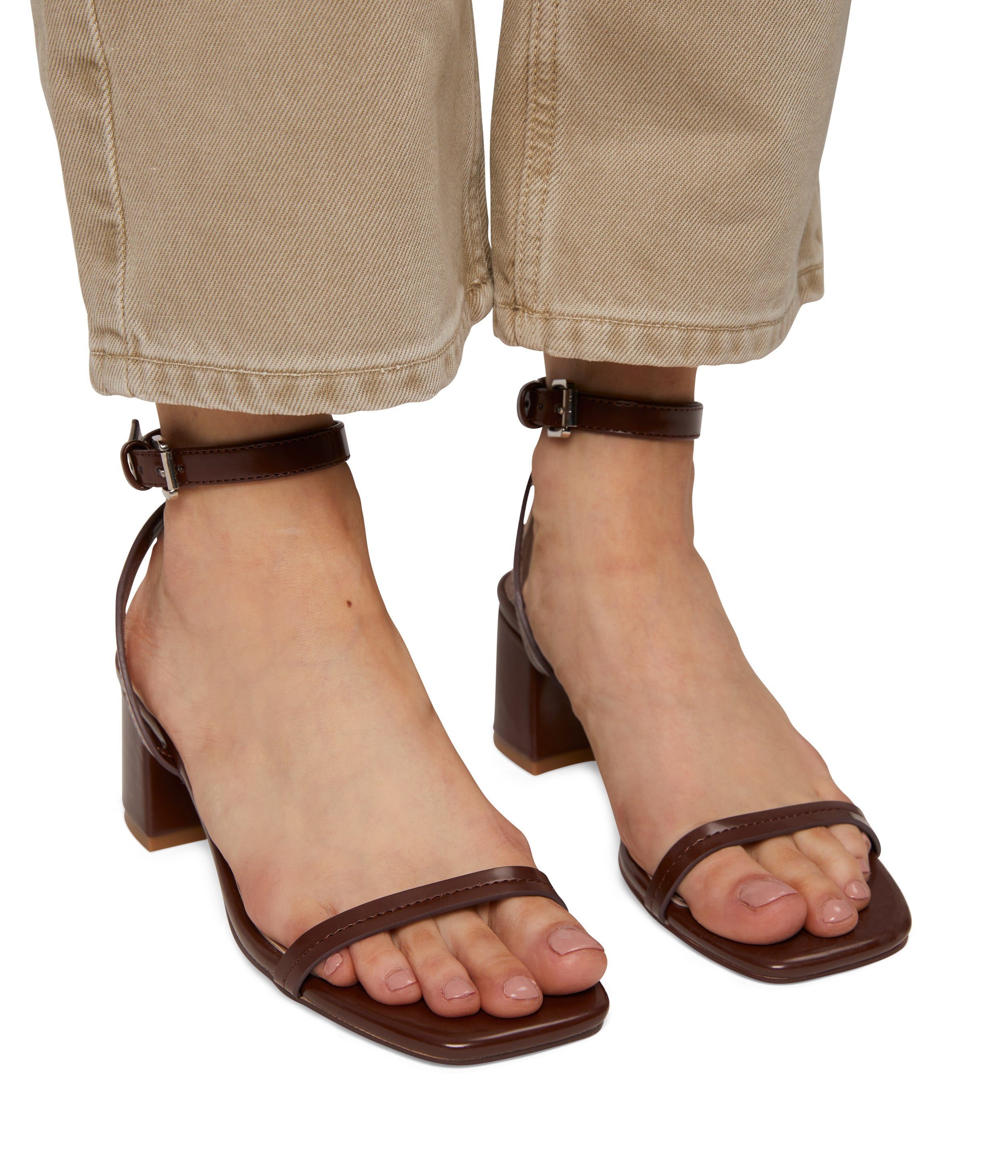 Matt & Nat Fior Sandalen Schwarz Blockabsatz Gr 38