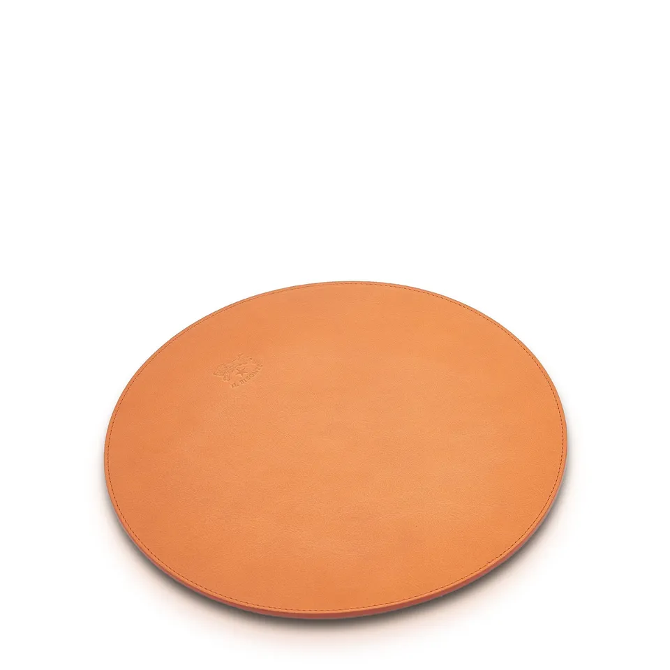Il Bisonte Mousepad Leder Caramel Schreibtisch