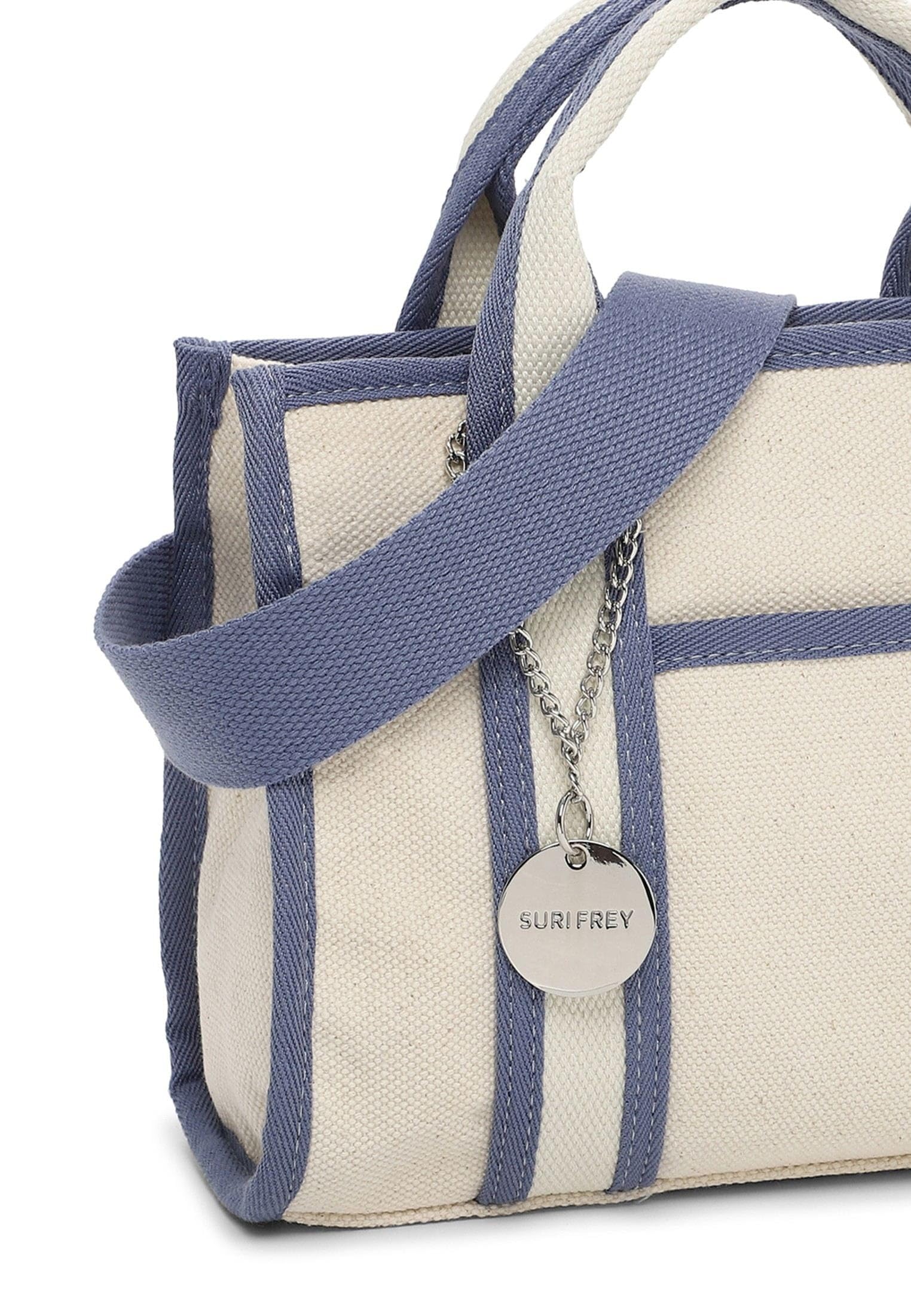 SURI FREY Bethany Cityshopper S Handtasche Denim blau Baumwolle