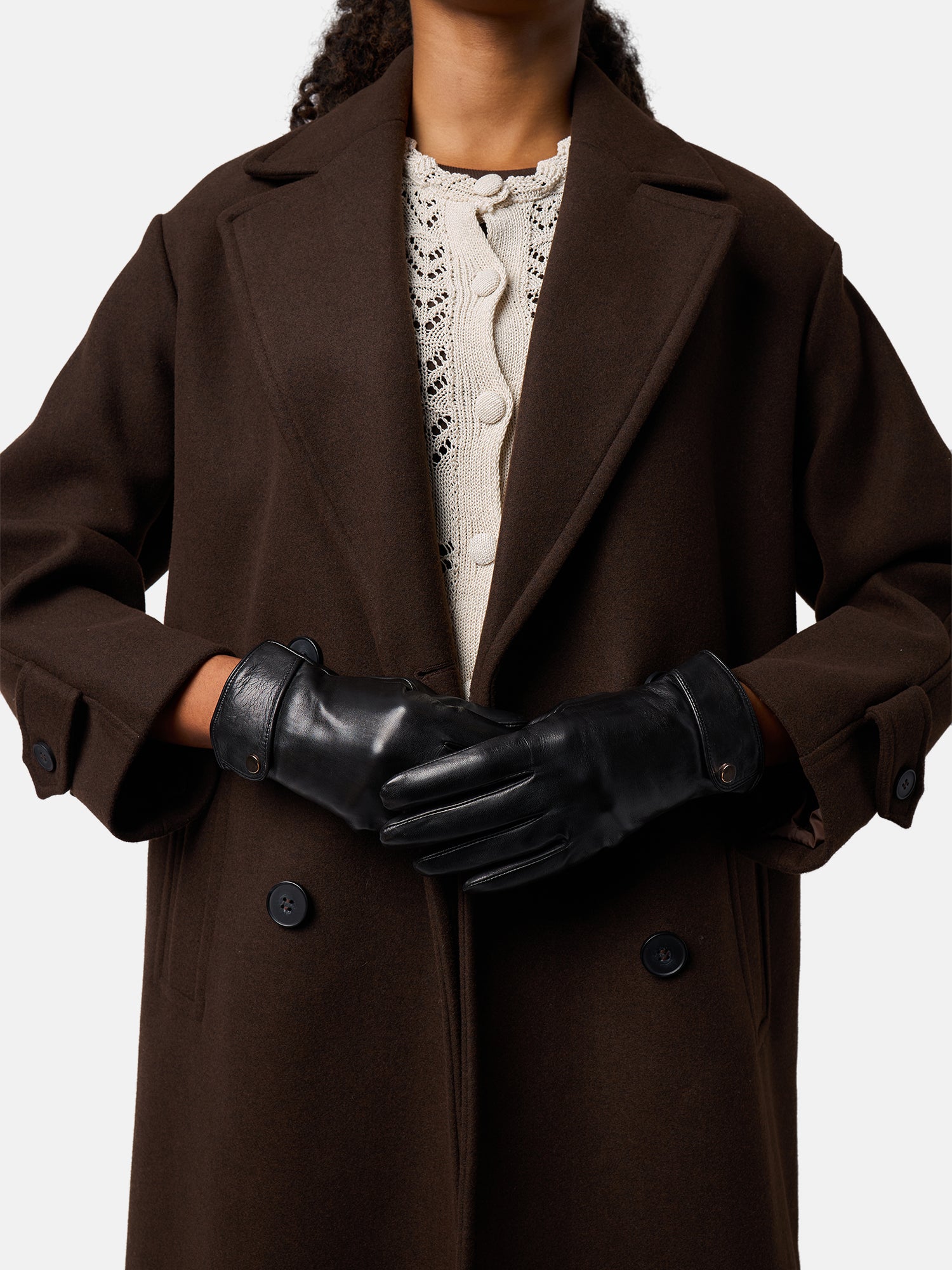 RE:DESIGNED Luly Handschuhe Schwarz Touch Leder