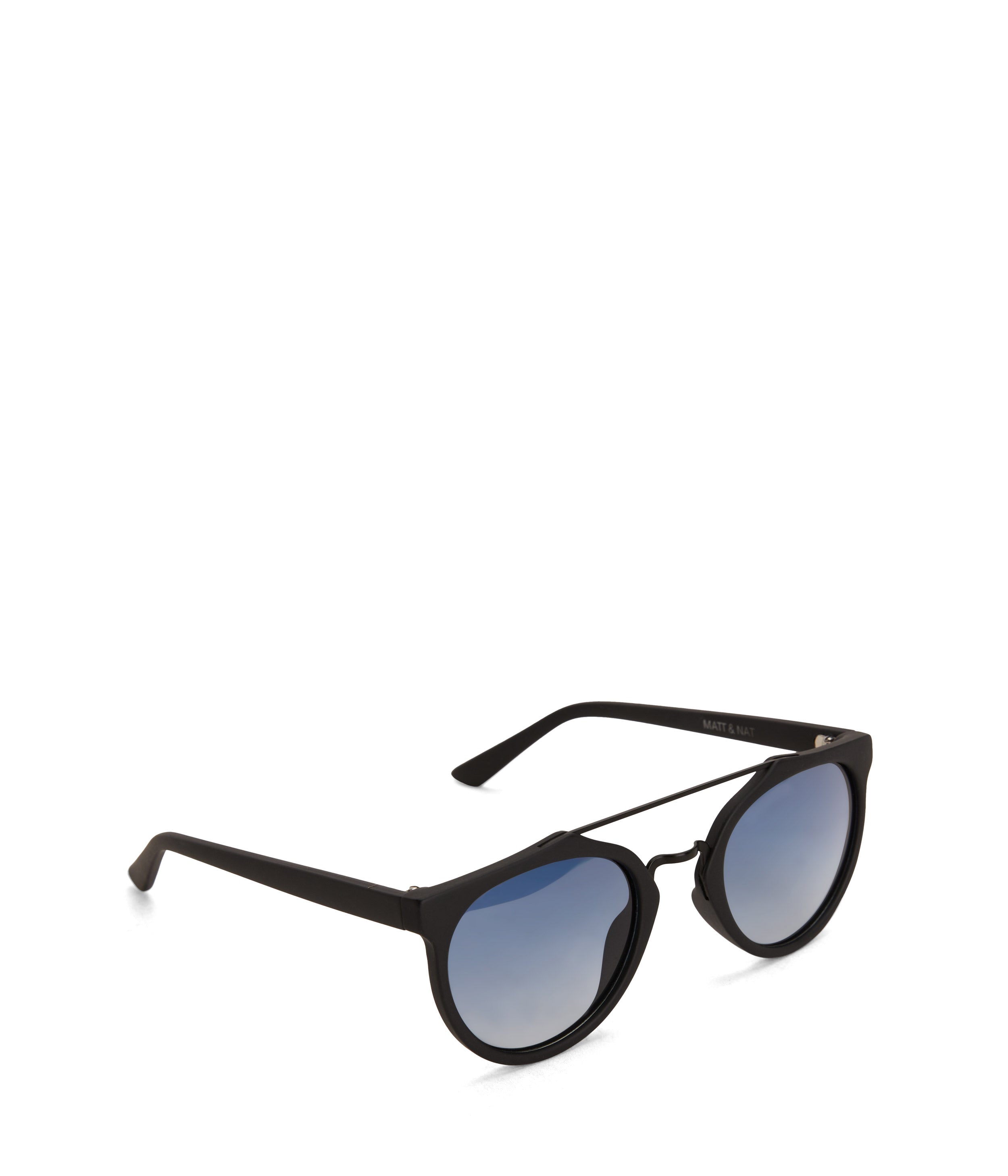 Matt & Nat Aldie Sonnenbrille Schwarz rund polarisiert