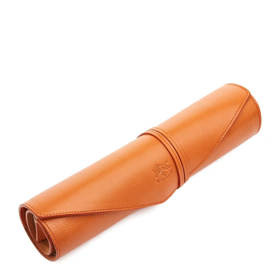Il Bisonte Home Schachbrett karamell Leder rollbar