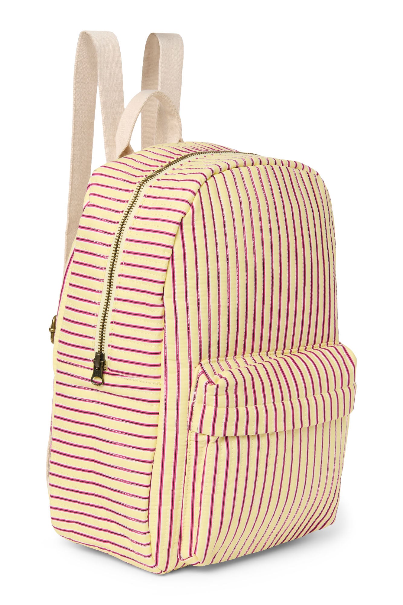 Studio Noos Poplin Striped Midi Rucksack Butter Yellow Kinder