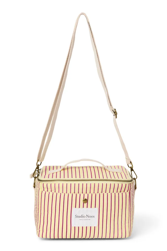 Studio Noos Poplin Kühltasche Butter Yellow gestreift