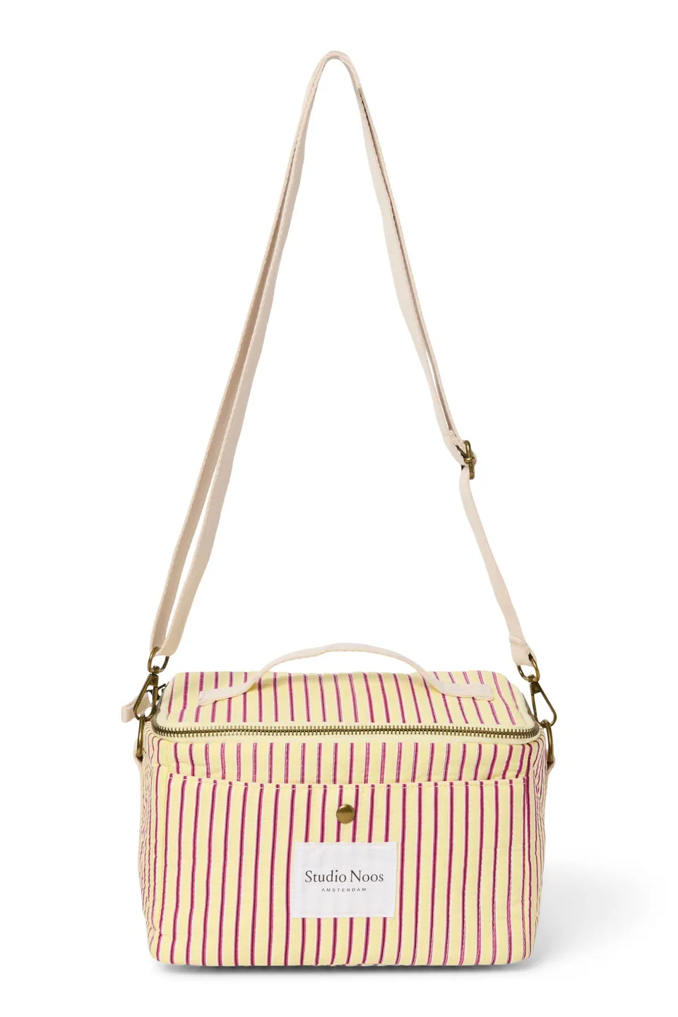Studio Noos Poplin Kühltasche Butter Yellow gestreift