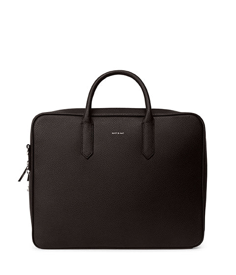 Matt & Nat ELON Grain Aktentasche schwarz vegan